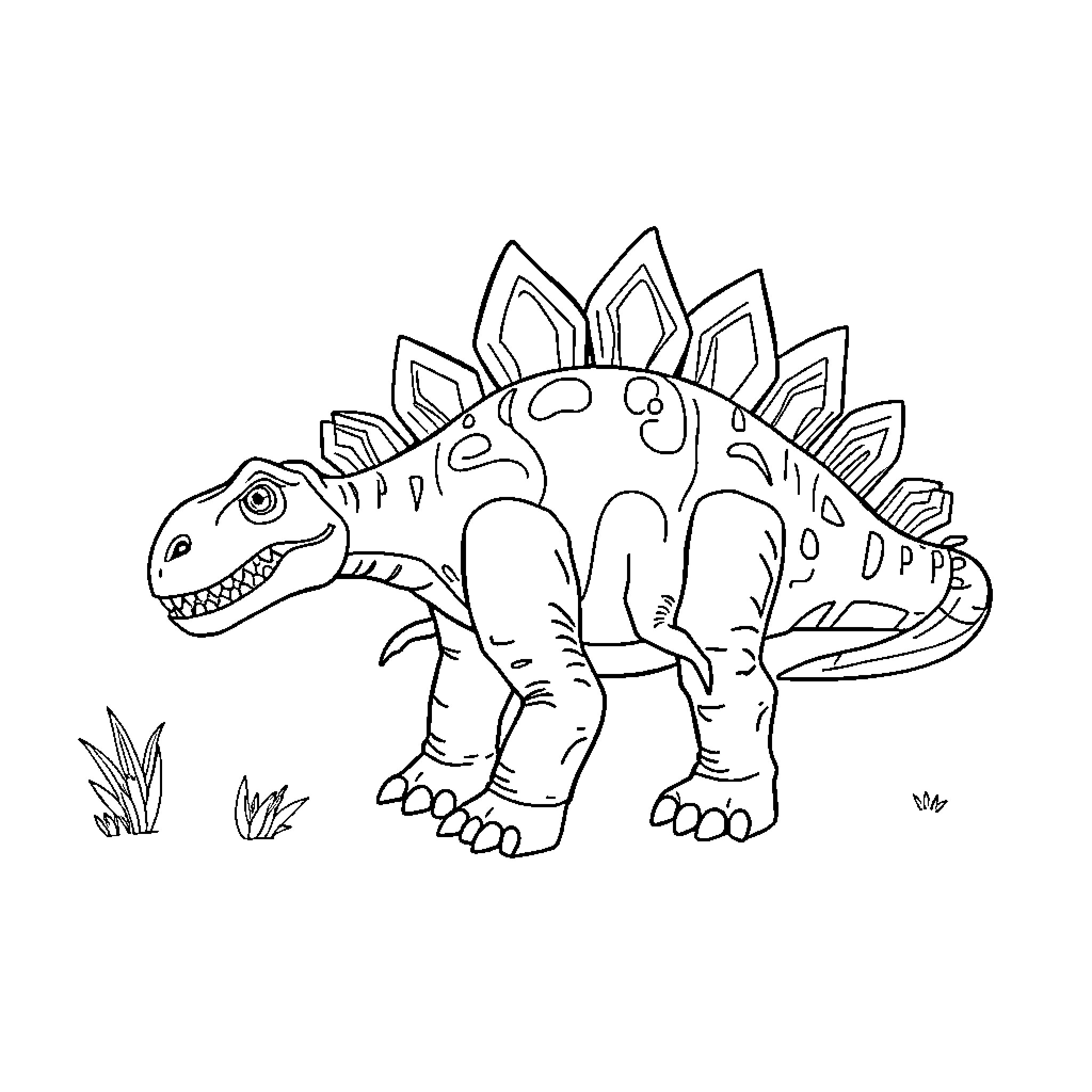 Spinosaurus dinosaur coloring page Coloring Page (free black-and-white line drawing printable PDF for all, from beginners to advanced learners, including children, teens, adults, and seniors)