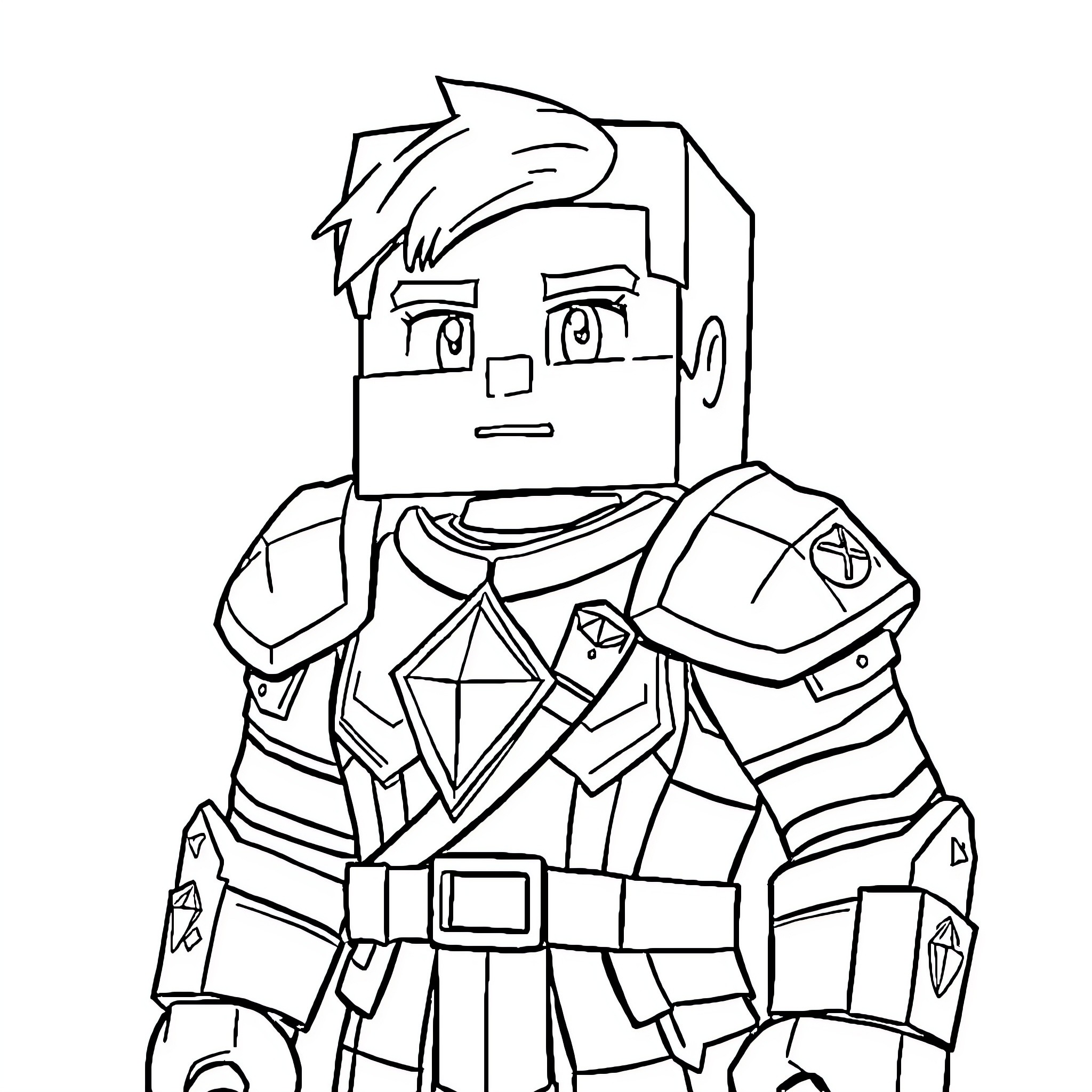 Admin in Protective Gear Coloring Page (free black-and-white line drawing printable PDF for all, from beginners to advanced learners, including children, teens, adults, and seniors)