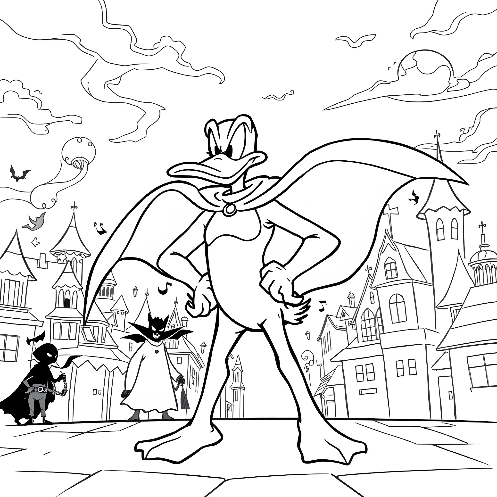 7 Best Darkwing Duck Coloring Pages (Free Printable PDFs)