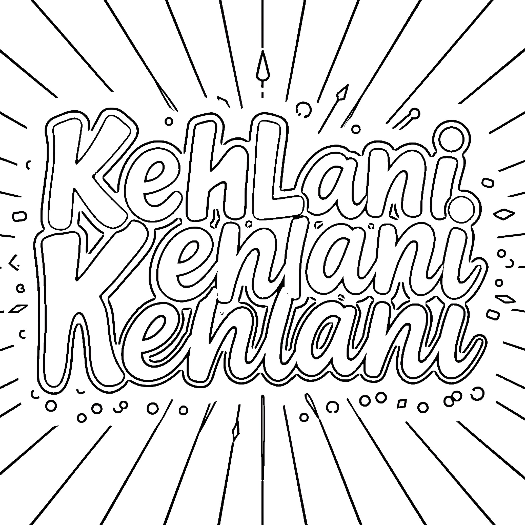 Bluey's Playful Lettering Adventure Coloring Page (free black-and-white line drawing printable PDF for all, from beginners to advanced learners, including children, teens, adults, and seniors)