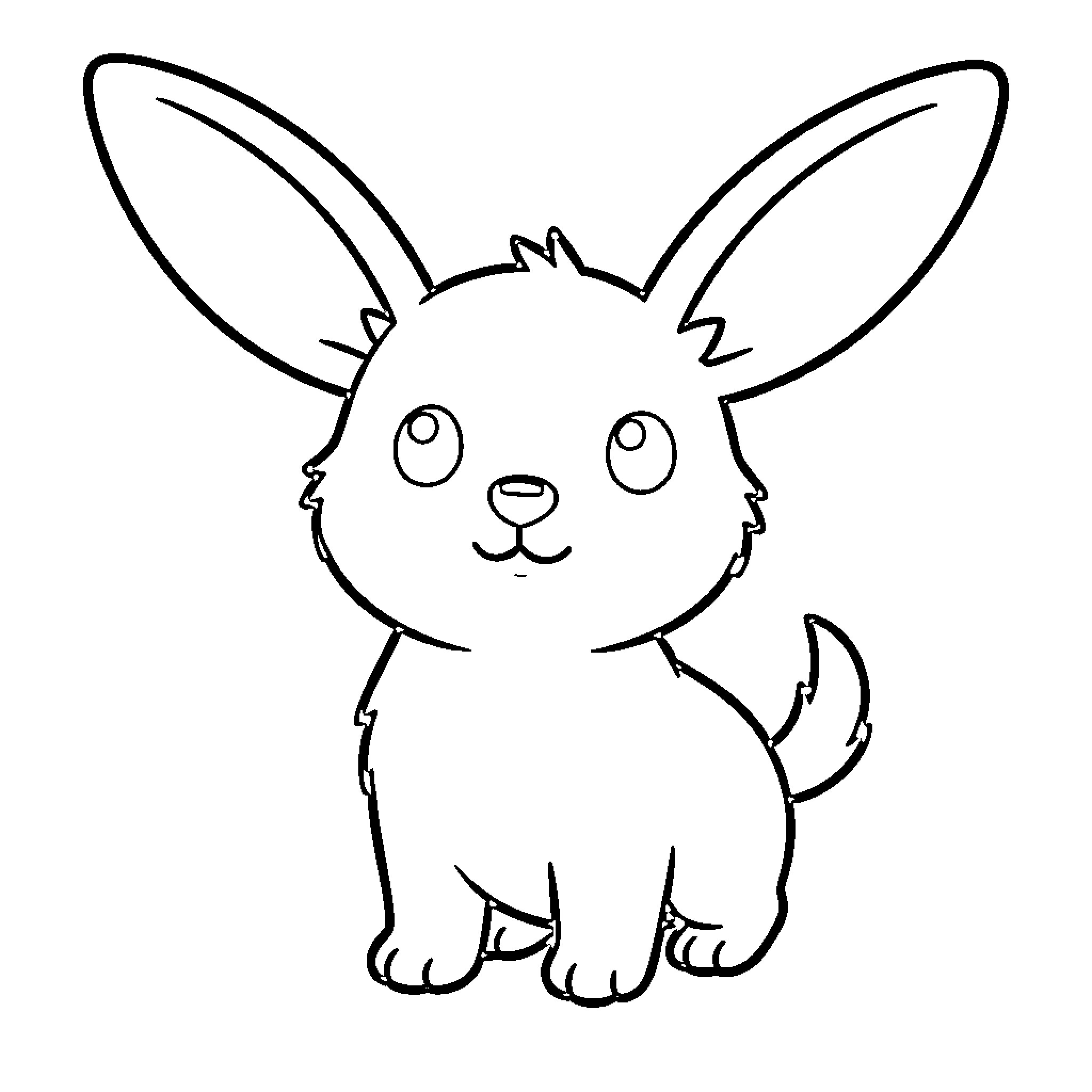 Dachshund sitting cutely with big ears Coloring Page (free black-and-white line drawing printable PDF for all, from beginners to advanced learners, including children, teens, adults, and seniors)
