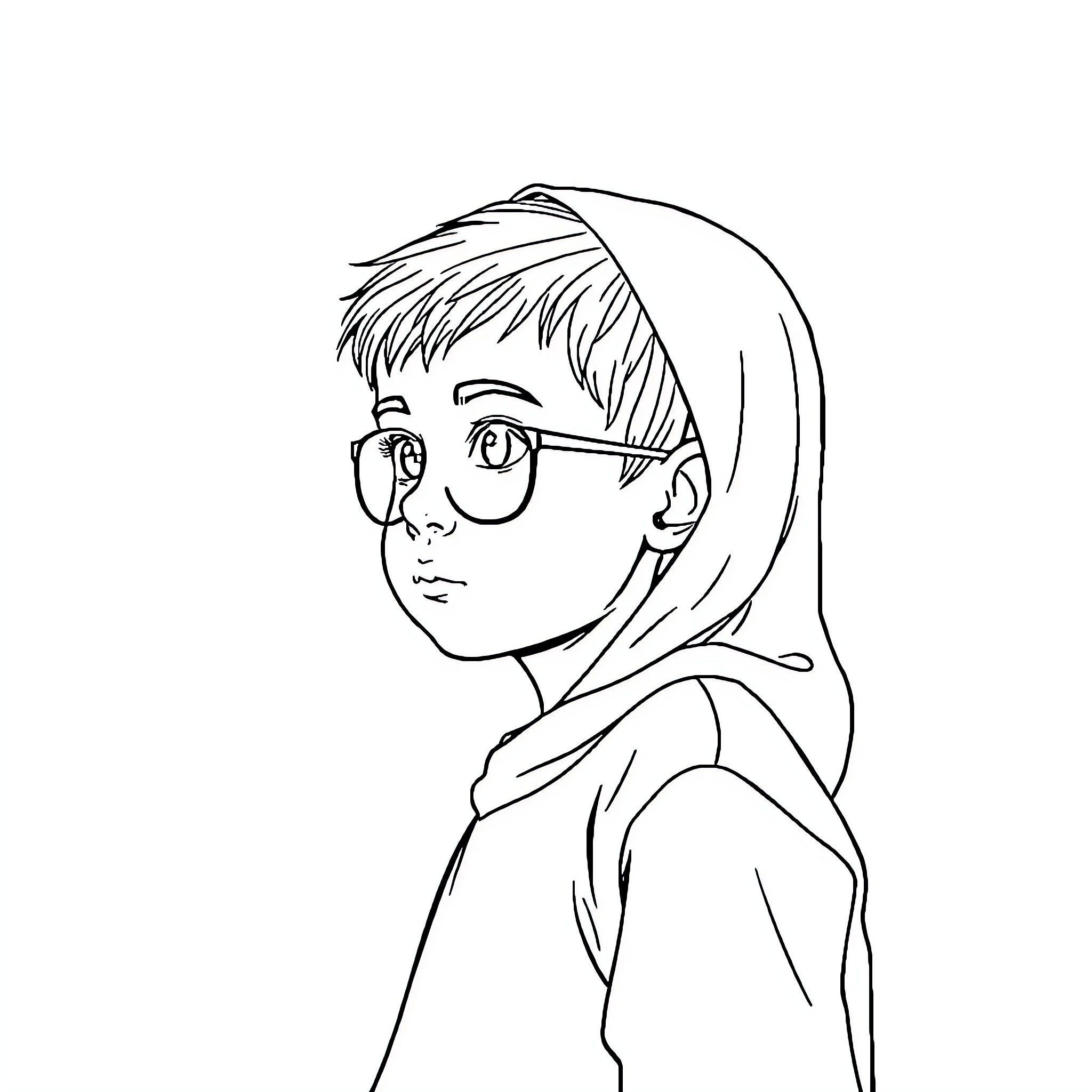 Mindset of a Thoughtful Person Coloring Page (free black-and-white line drawing printable PDF for all, from beginners to advanced learners, including children, teens, adults, and seniors)