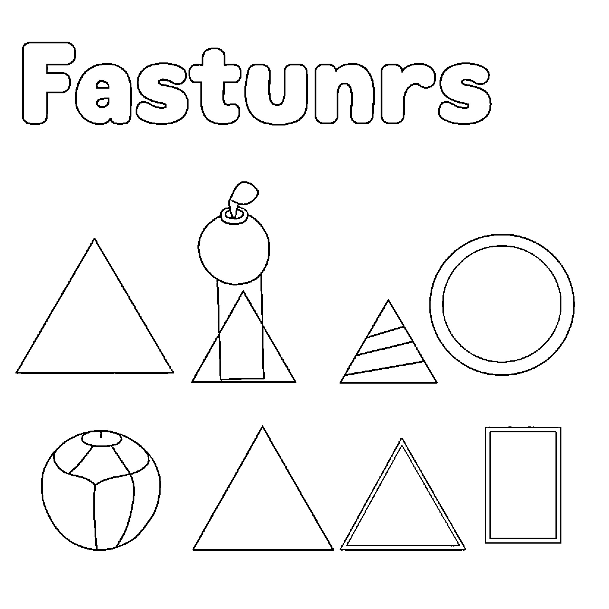 Estantería de formas geométricas básicas Coloring Page (free black-and-white line drawing printable PDF for all, from beginners to advanced learners, including children, teens, adults, and seniors)