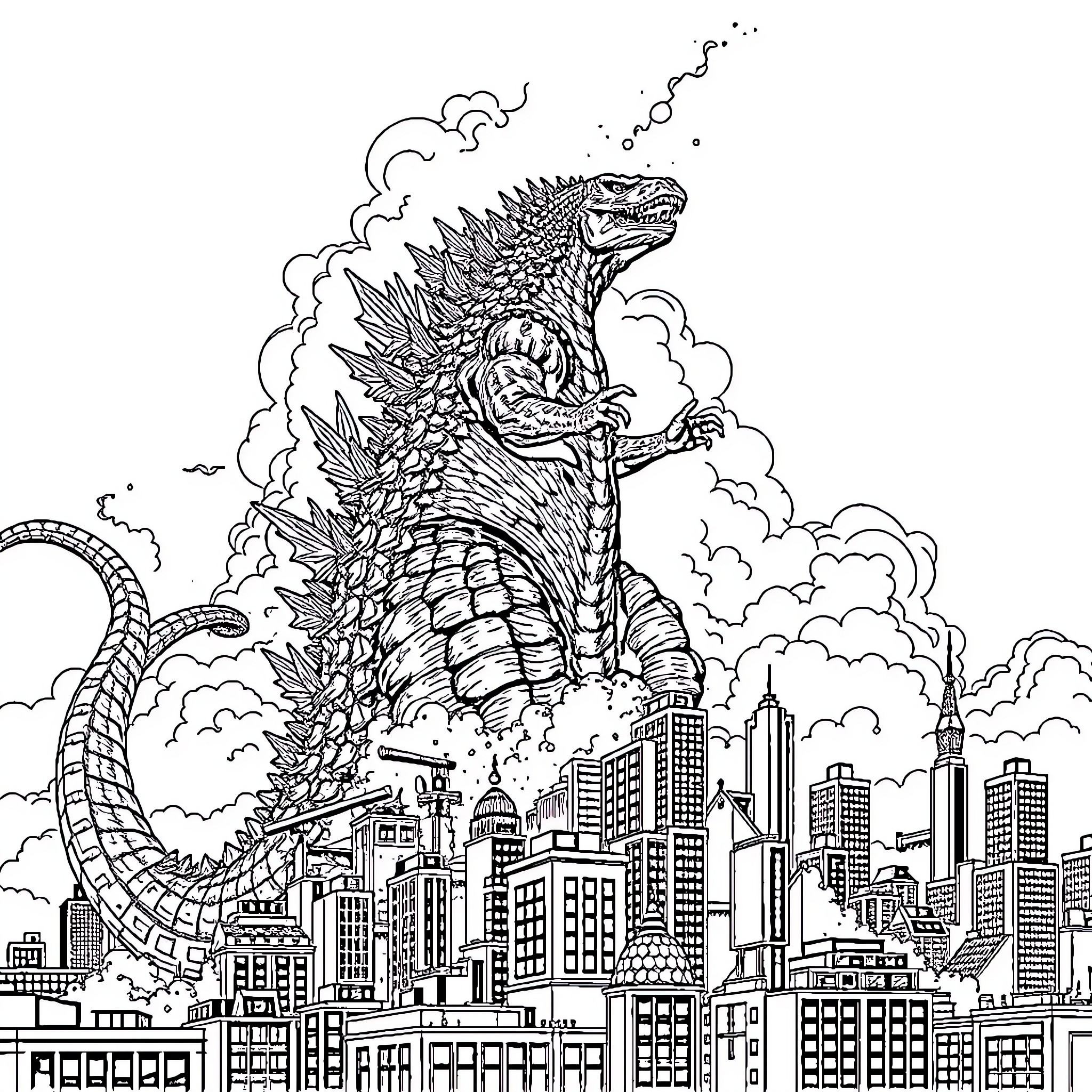 Best Shin Godzilla Coloring Pages (Free Printable PDF)