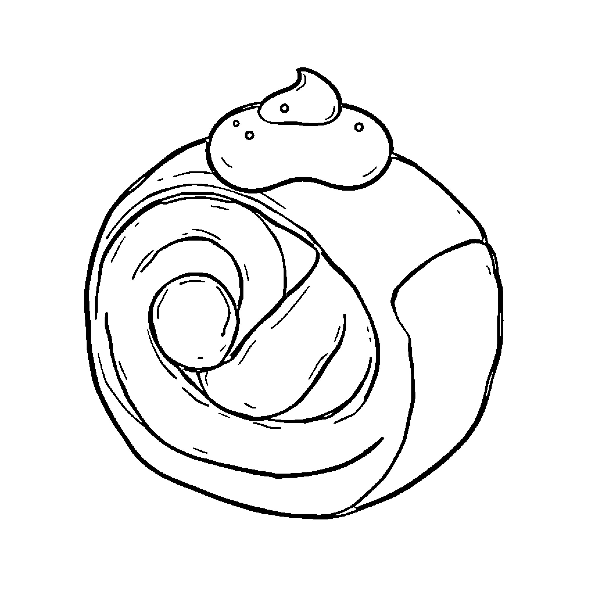 Cinnamonroll embracing a cozy blanket Coloring Page (free black-and-white line drawing printable PDF for all, from beginners to advanced learners, including children, teens, adults, and seniors)