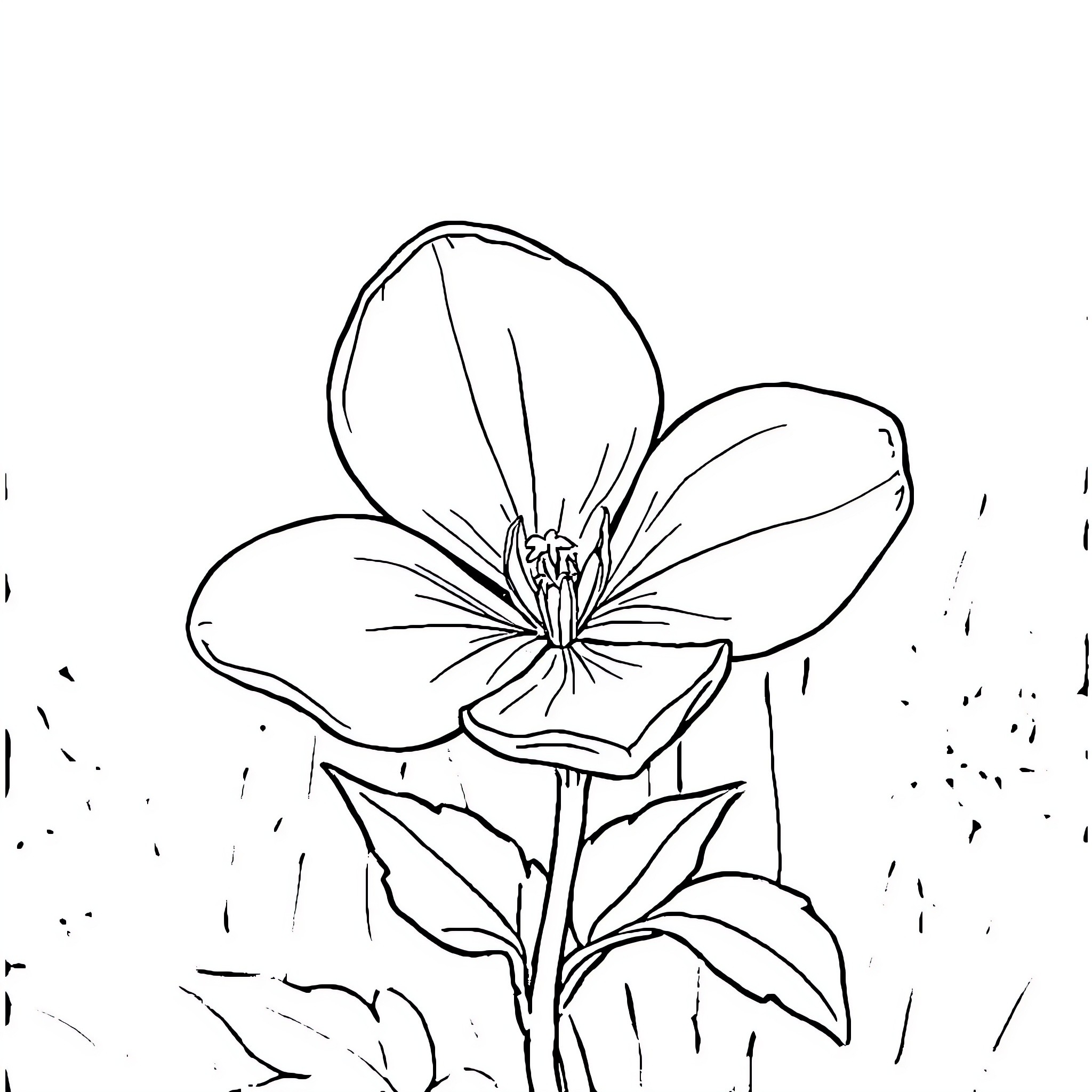 Potato flower in simple outline Coloring Page (free black-and-white line drawing printable PDF for all, from beginners to advanced learners, including children, teens, adults, and seniors)