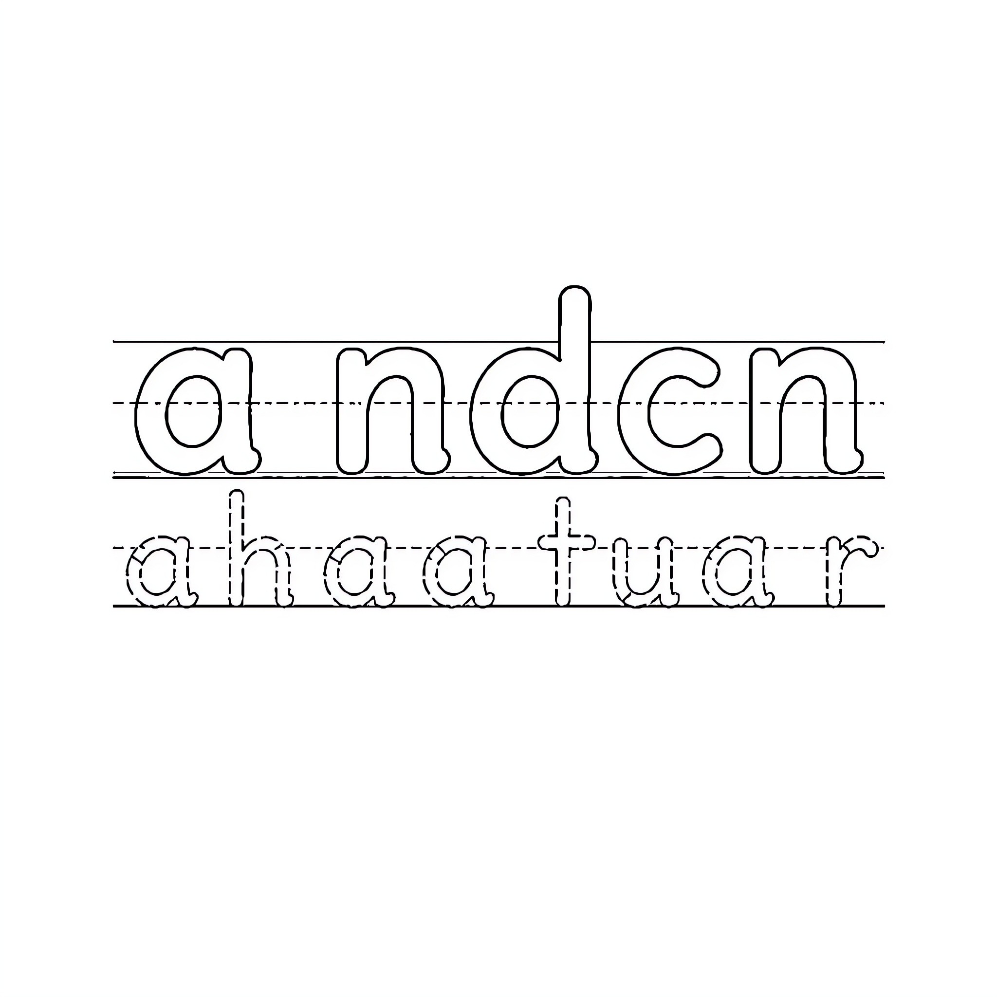 Handwriting practice of words Coloring Page (free black-and-white line drawing printable PDF for all, from beginners to advanced learners, including children, teens, adults, and seniors)