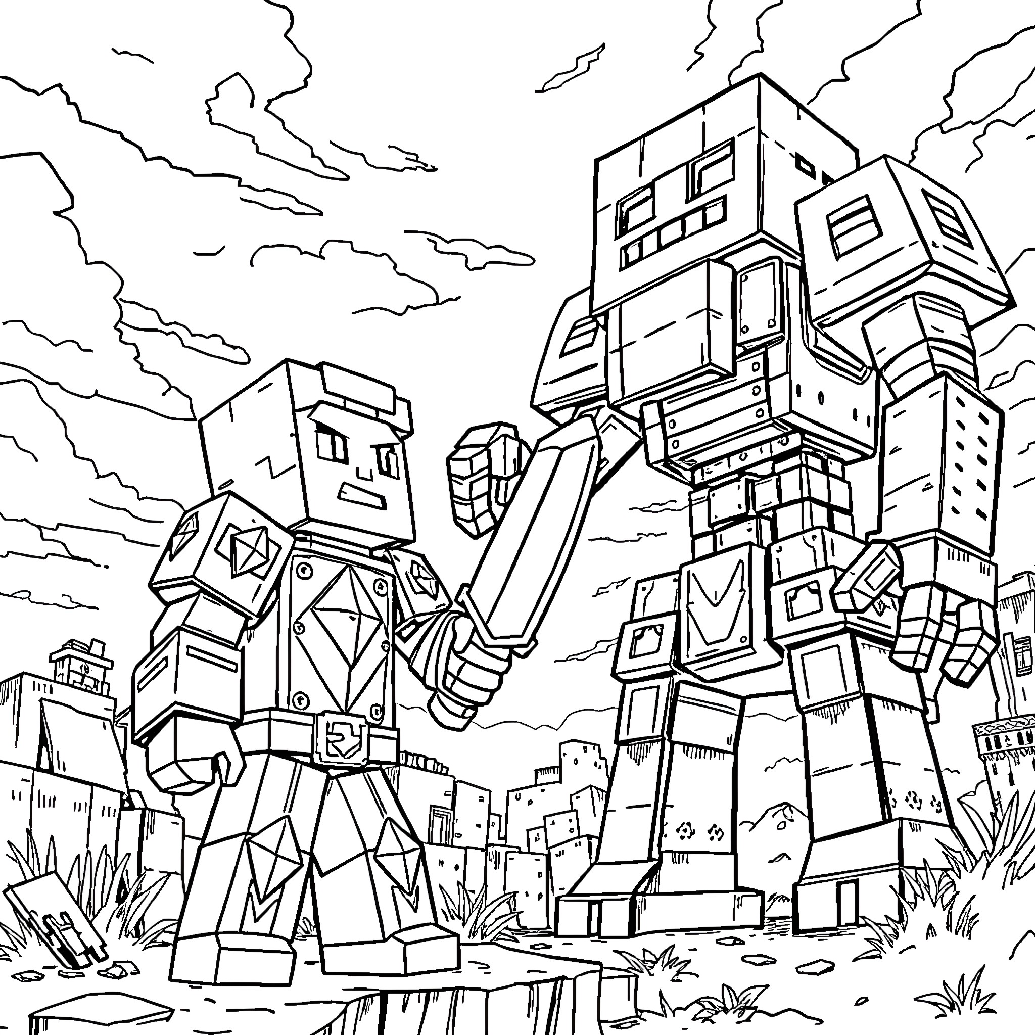 47 Best Minecraft Steve Coloring Pages (Free Printable PDFs)