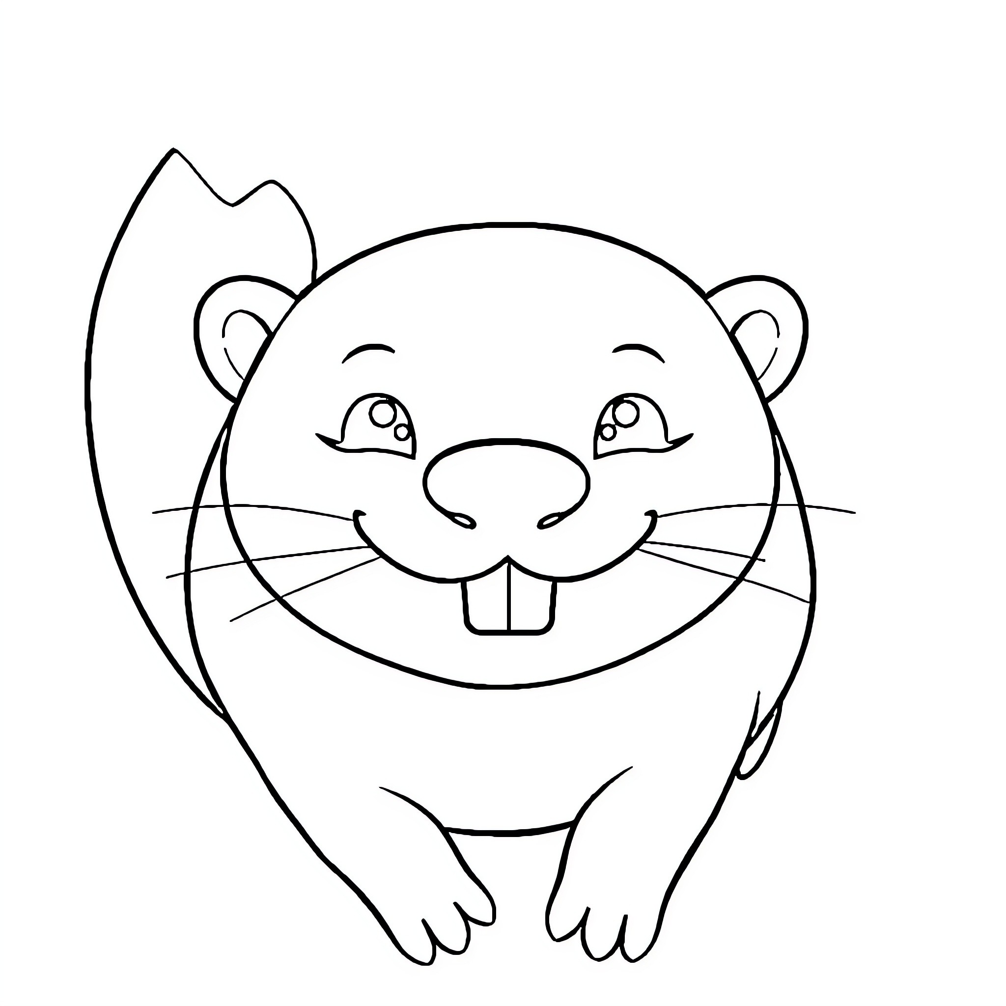 Axolotl enjoying a cheerful expression Coloring Page (free black-and-white line drawing printable PDF for all, from beginners to advanced learners, including children, teens, adults, and seniors)