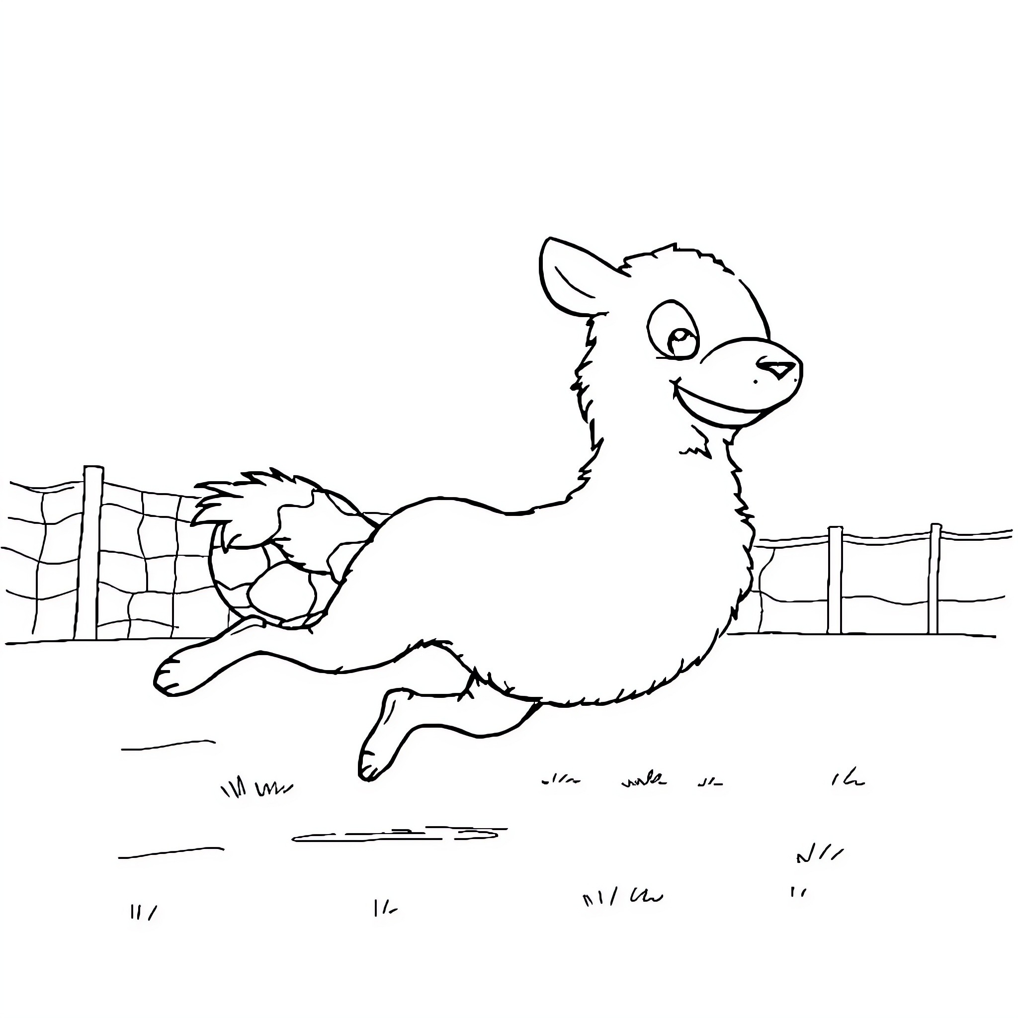 Handball player jumping over hurdles Coloring Page (free black-and-white line drawing printable PDF for all, from beginners to advanced learners, including children, teens, adults, and seniors)