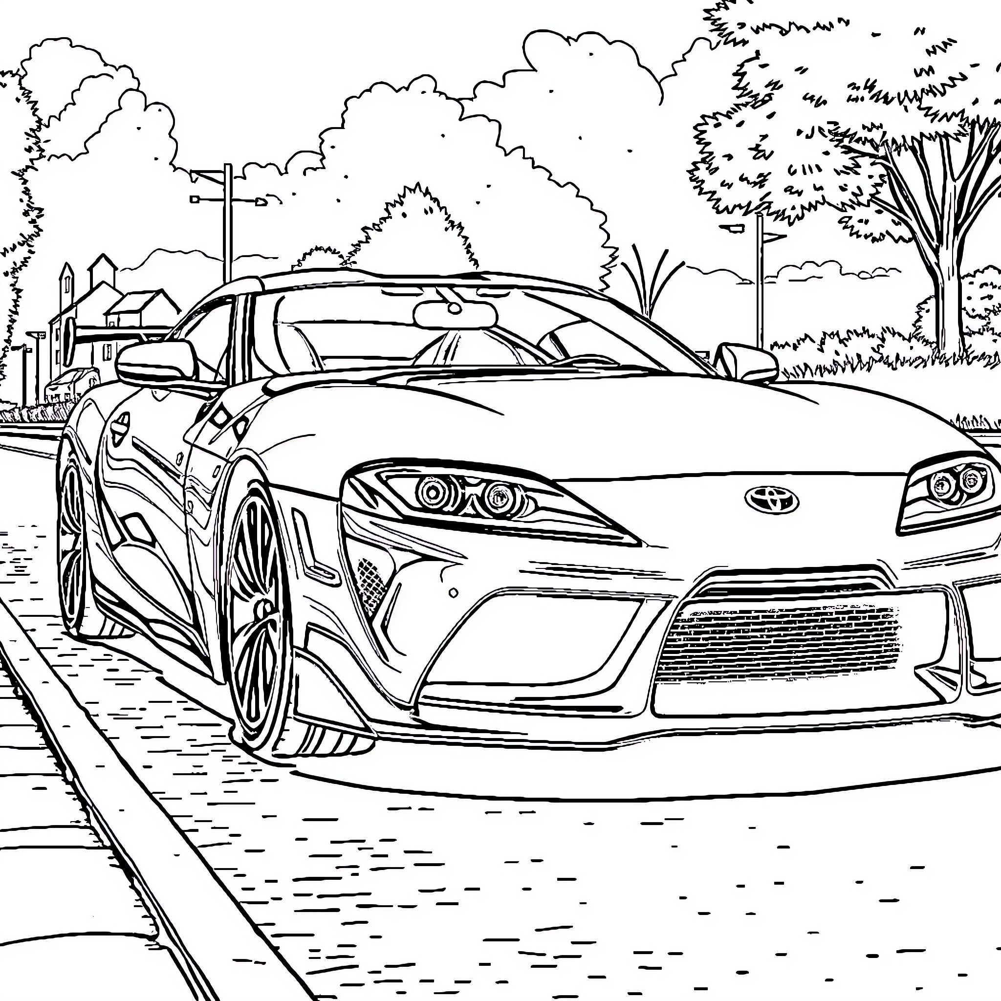 Best Toyota Supra Coloring Pages (Free Printable PDF)