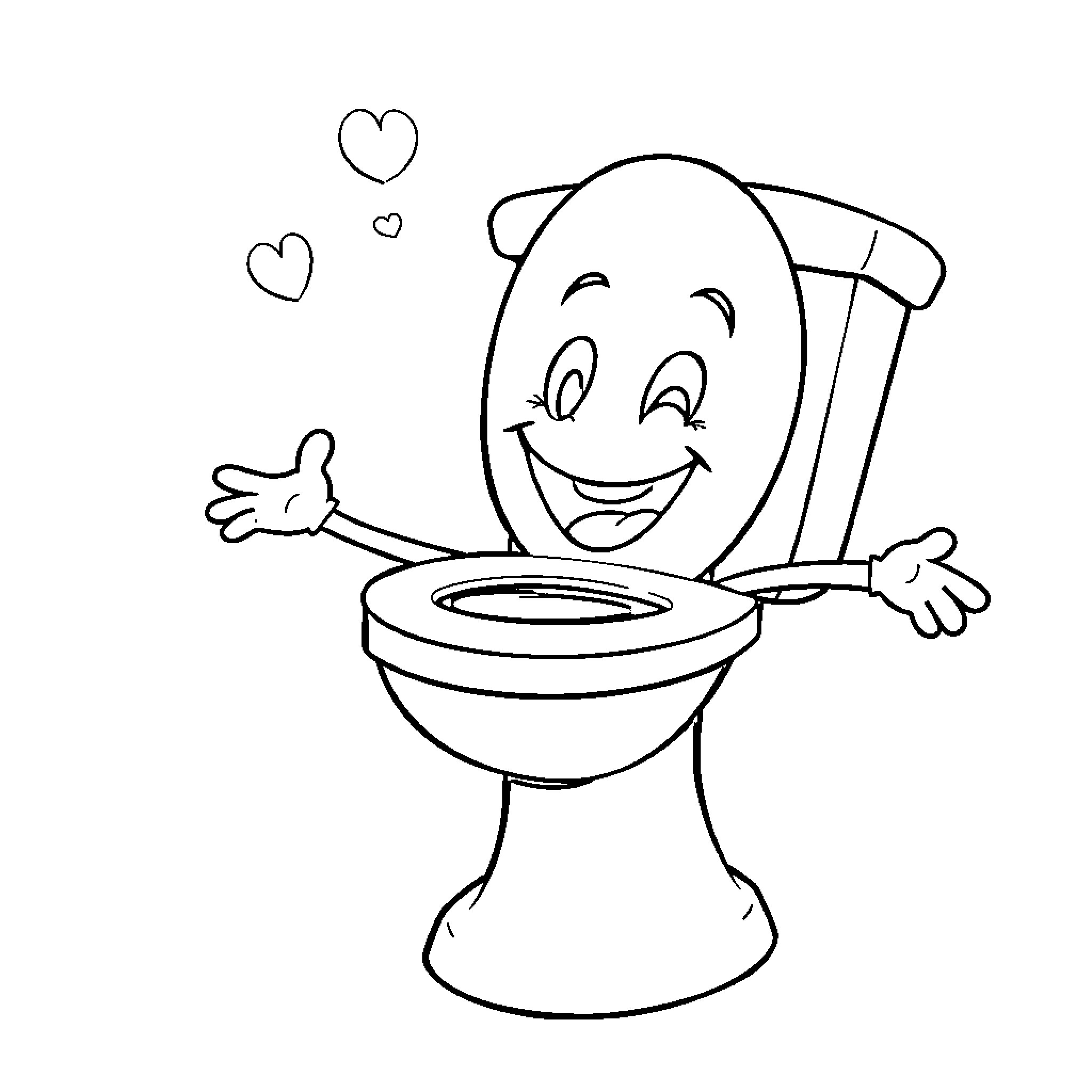 Skibidi Toilet: Playful Restroom Character Coloring Page (free black-and-white line drawing printable PDF for all, from beginners to advanced learners, including children, teens, adults, and seniors)