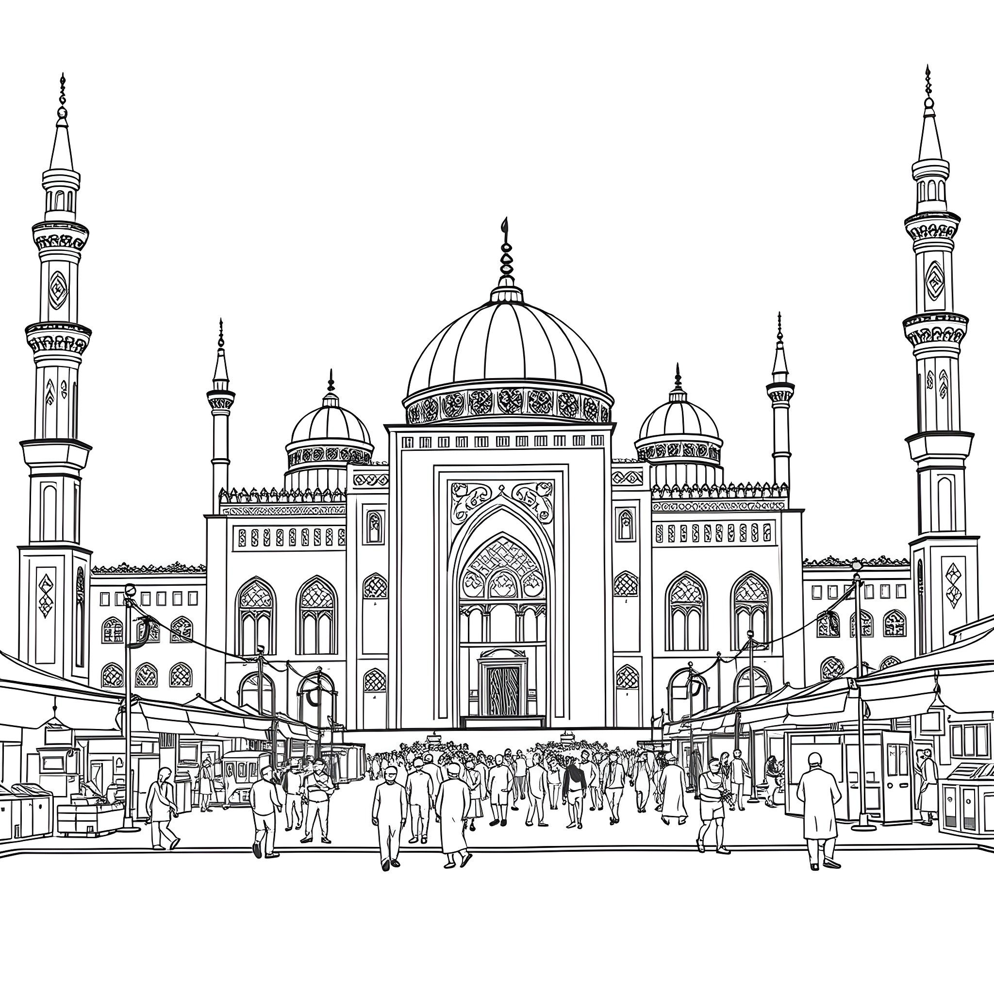 Best Mosque Coloring Pages (Free Printable PDF)
