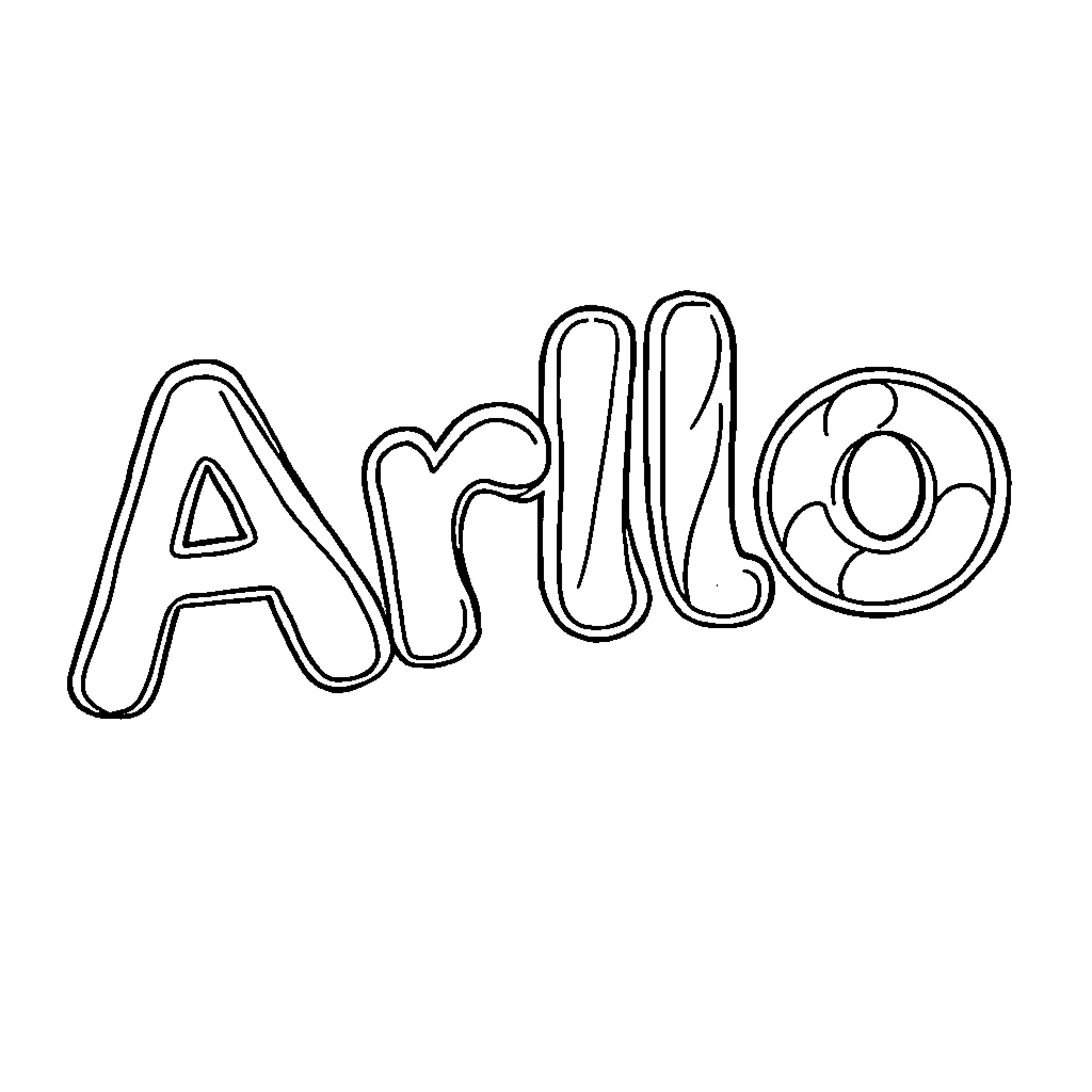 Arlo's Playful Doodle Coloring Page (free black-and-white line drawing printable PDF for all, from beginners to advanced learners, including children, teens, adults, and seniors)