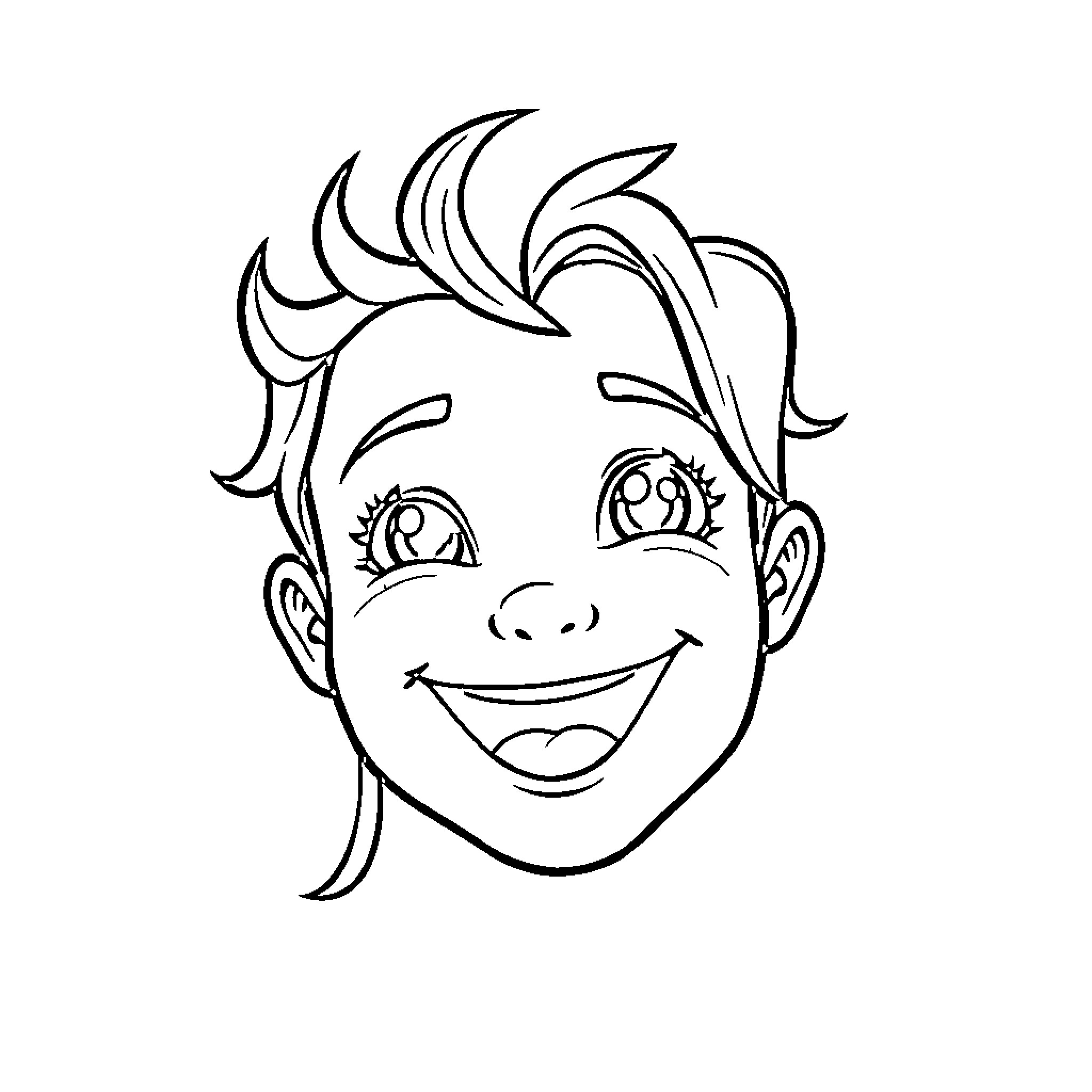 Me enjoying a playful moment Coloring Page (free black-and-white line drawing printable PDF for all, from beginners to advanced learners, including children, teens, adults, and seniors)