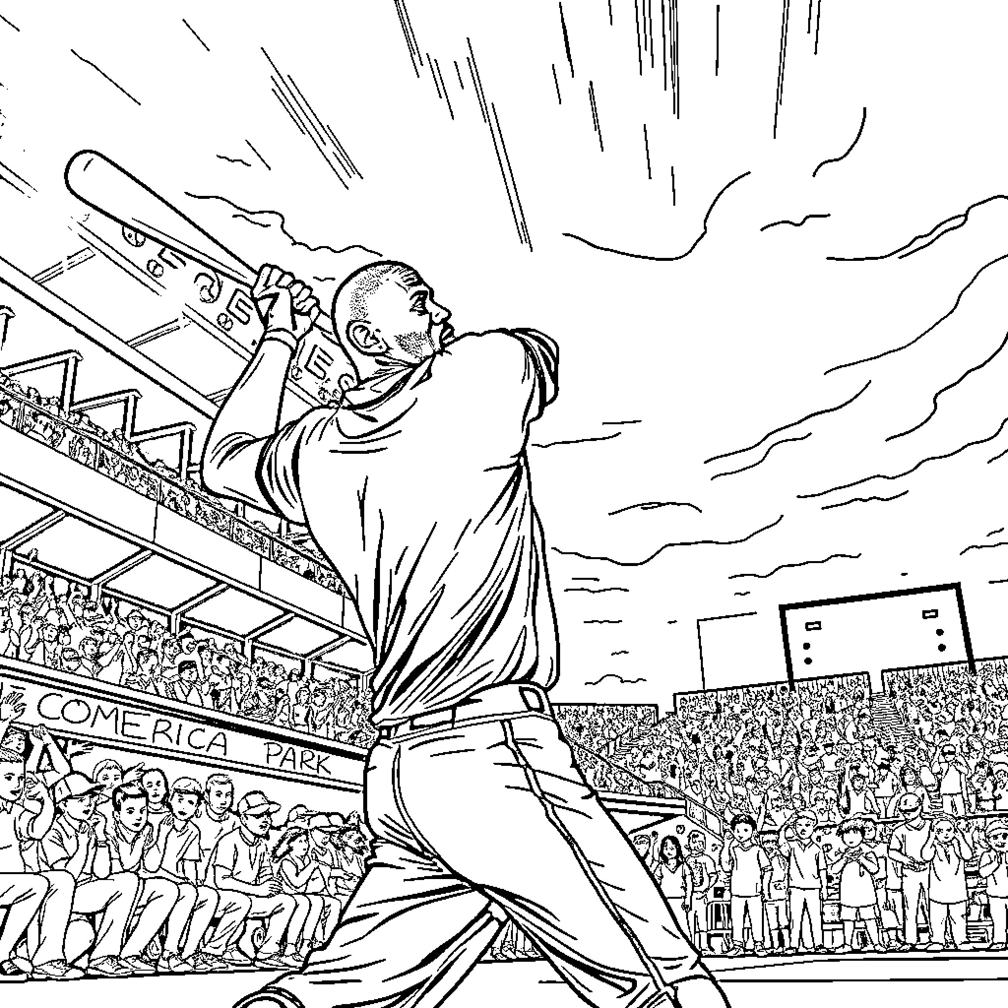 LeBron James in action on the basketball court Coloring Page (free black-and-white line drawing printable PDF for all, from beginners to advanced learners, including children, teens, adults, and seniors)