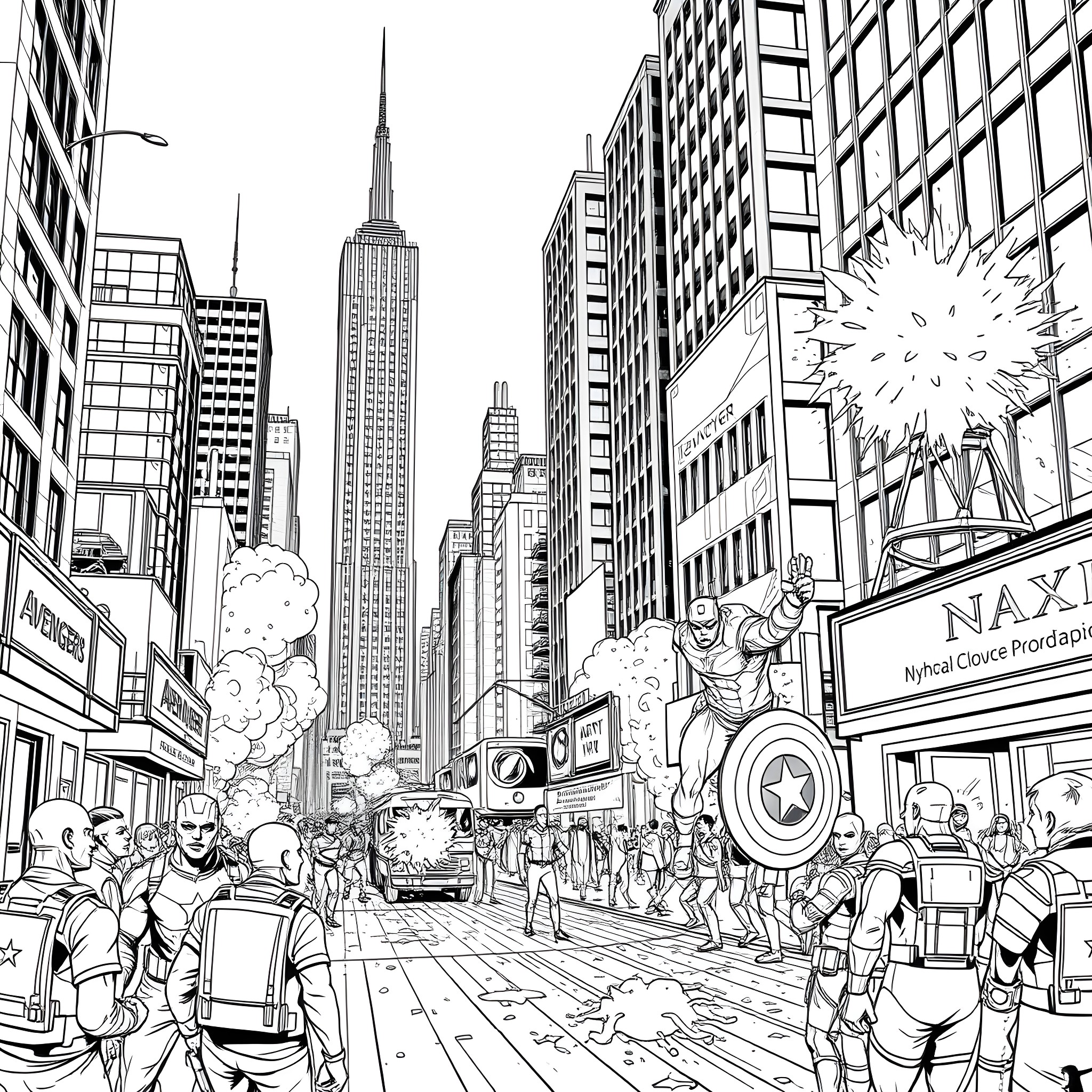 Best Avenger Coloring Pages (Free Printable PDF)