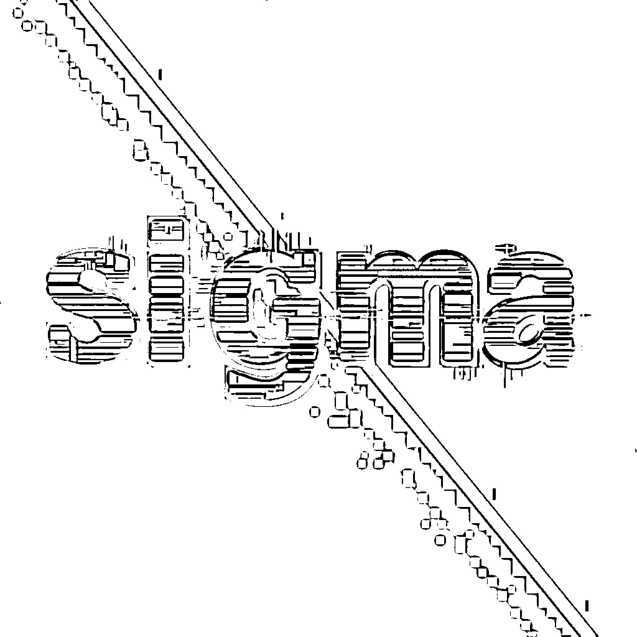 Sigma Cityscape Architecture Abstract Sketch Coloring Page (free black-and-white line drawing printable PDF for all, from beginners to advanced learners, including children, teens, adults, and seniors)