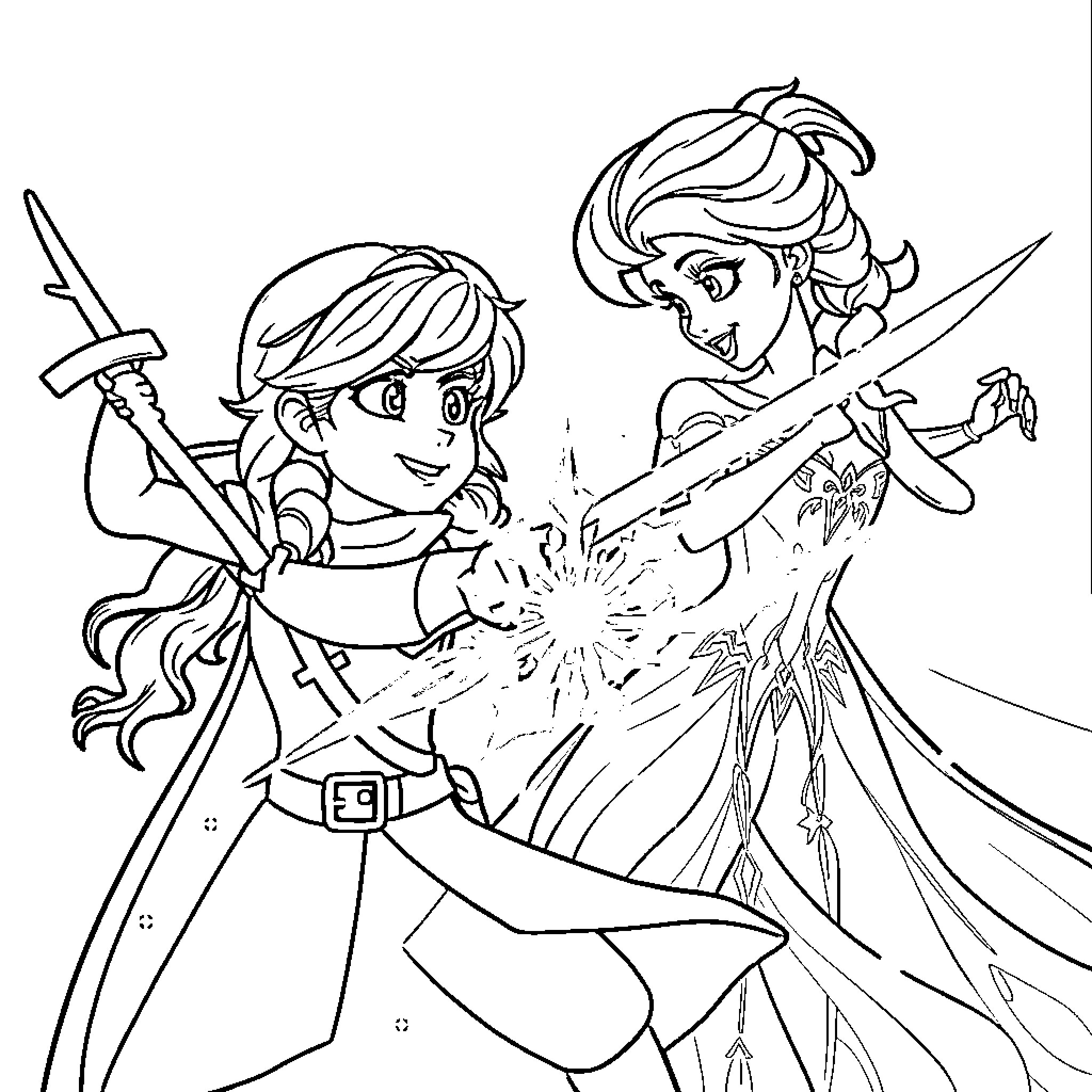 Roomie's Adventure with Magical Powers Coloring Page (free black-and-white line drawing printable PDF for all, from beginners to advanced learners, including children, teens, adults, and seniors)