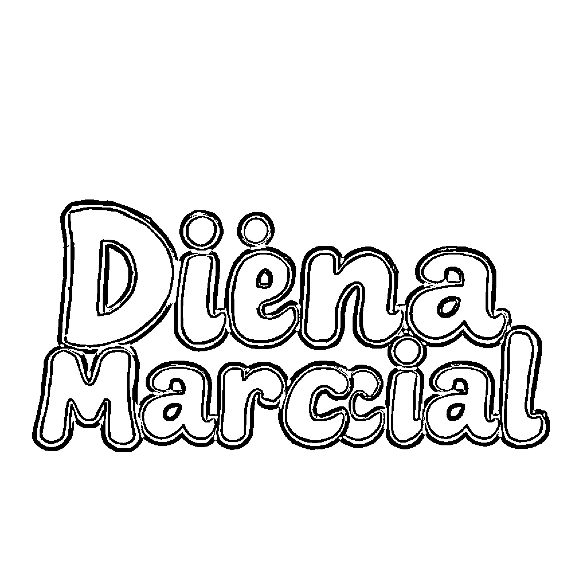 Name of person in stylized handwriting Coloring Page (free black-and-white line drawing printable PDF for all, from beginners to advanced learners, including children, teens, adults, and seniors)