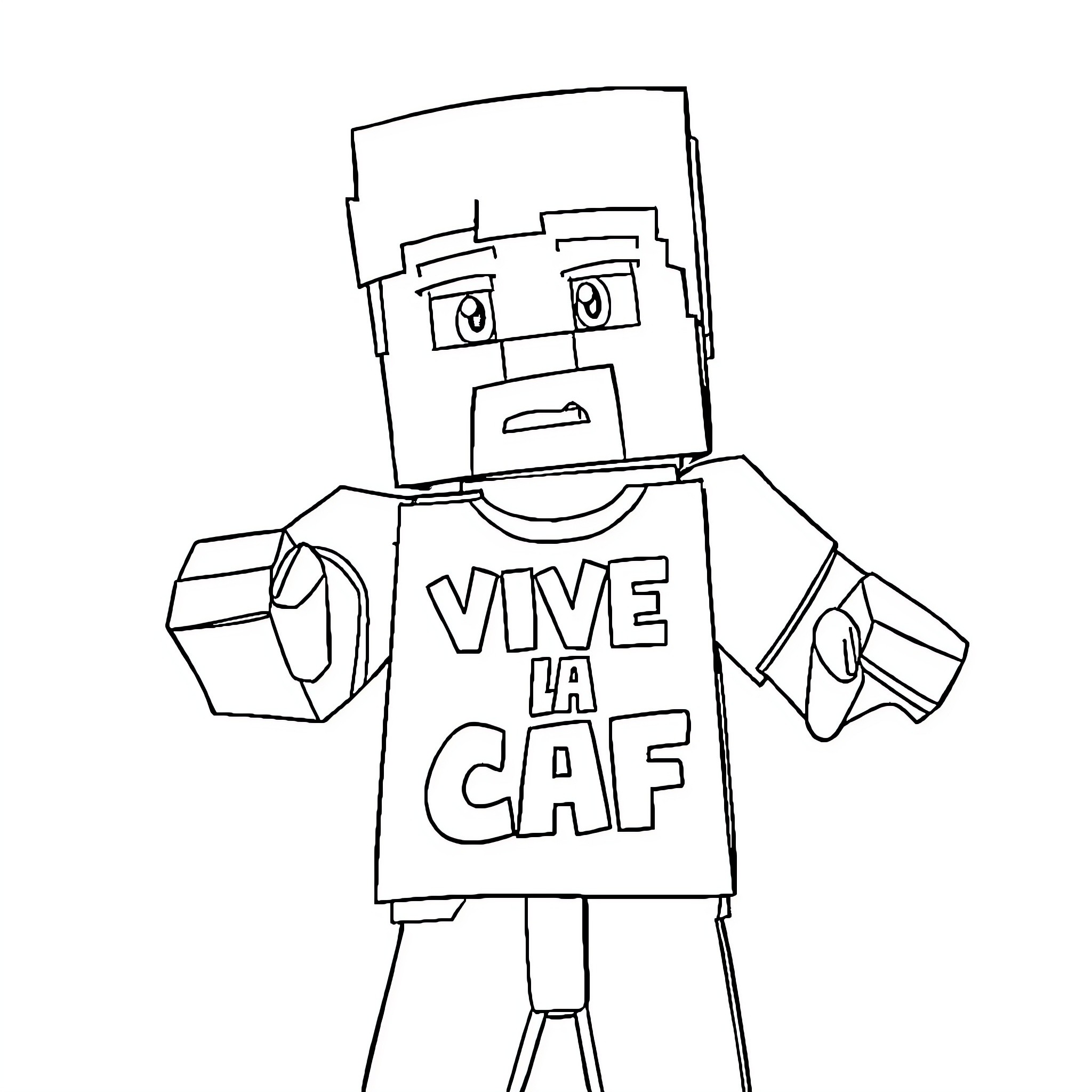 Steve expressing enthusiasm for a cause Coloring Page (free black-and-white line drawing printable PDF for all, from beginners to advanced learners, including children, teens, adults, and seniors)