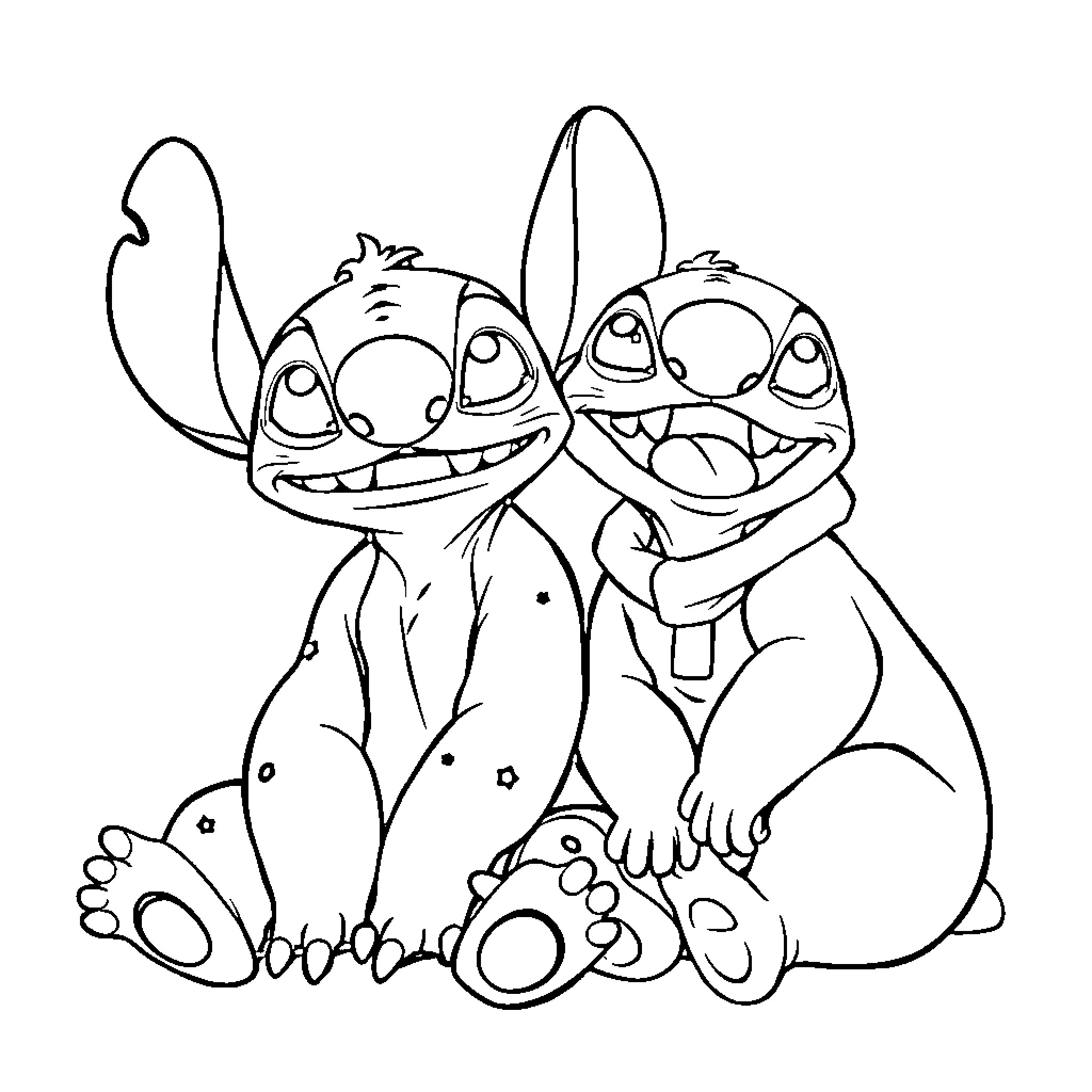 Reptile friends in mischievous poses Coloring Page (free black-and-white line drawing printable PDF for all, from beginners to advanced learners, including children, teens, adults, and seniors)