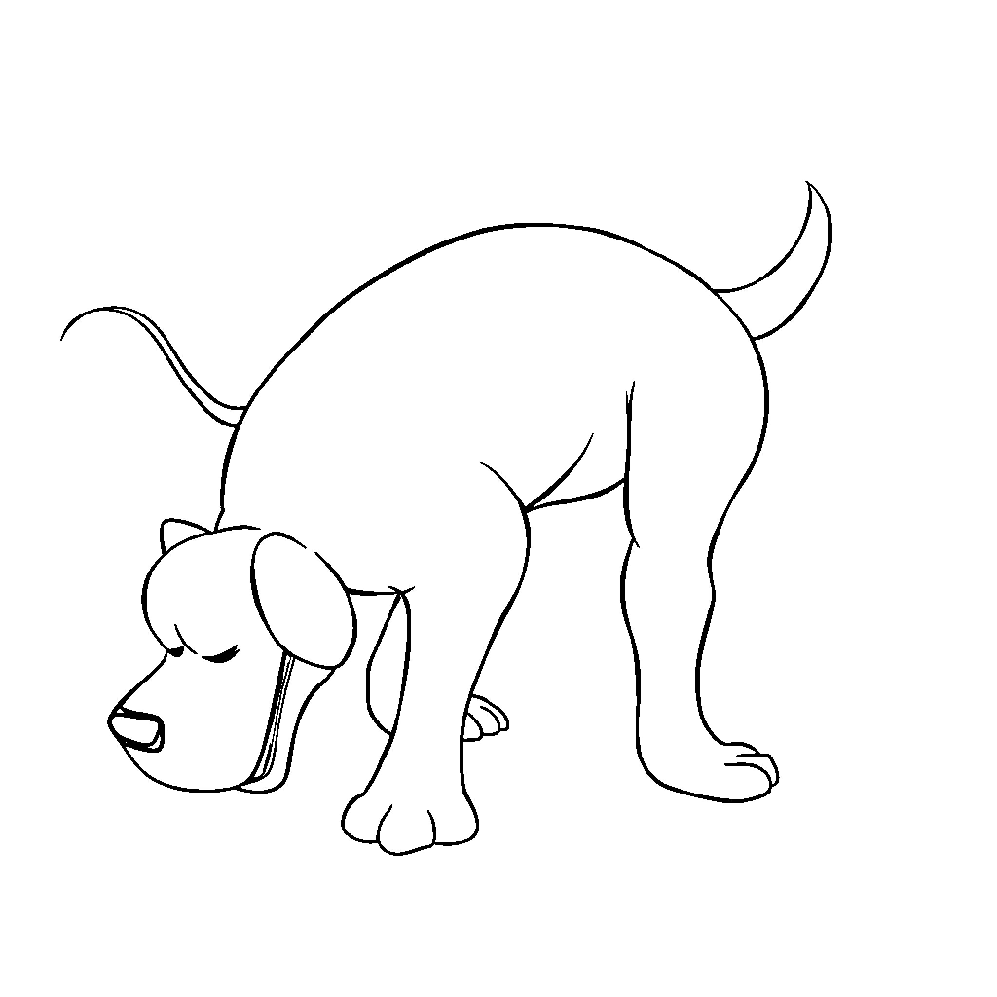 Brian Griffin playing mischievously in the cartoon style Coloring Page (free black-and-white line drawing printable PDF for all, from beginners to advanced learners, including children, teens, adults, and seniors)