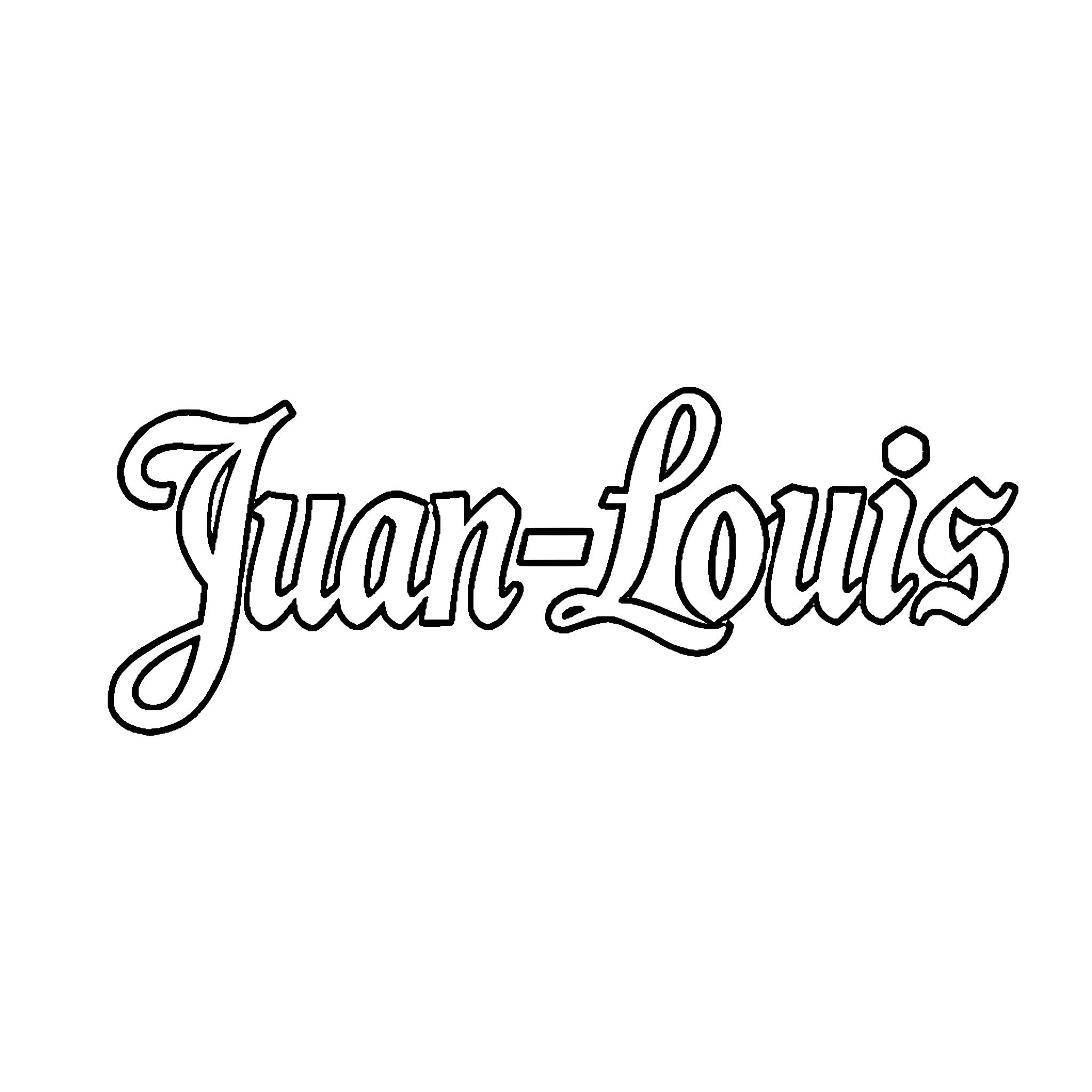Juan-Louis enjoying a relaxing moment Coloring Page (free black-and-white line drawing printable PDF for all, from beginners to advanced learners, including children, teens, adults, and seniors)