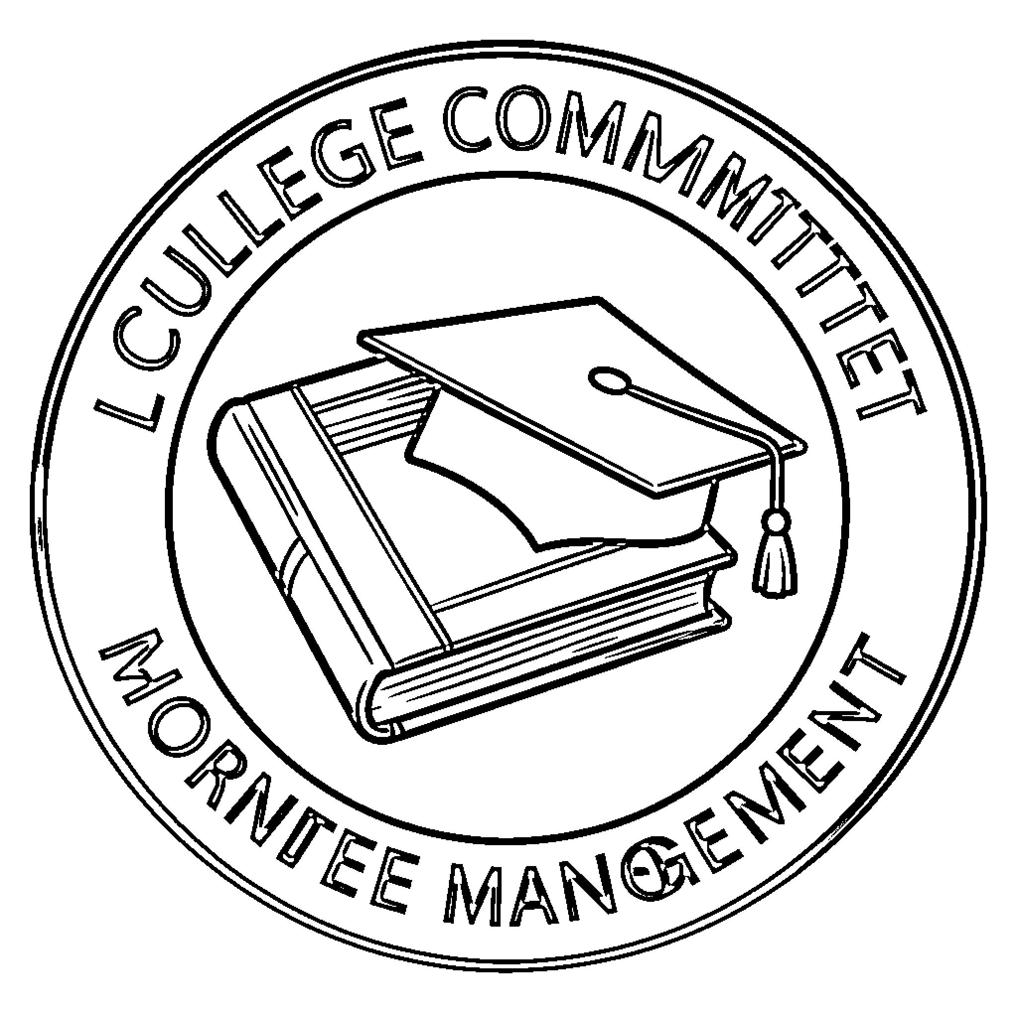 Committee Meeting for College Committee Management Coloring Page (free black-and-white line drawing printable PDF for all, from beginners to advanced learners, including children, teens, adults, and seniors)