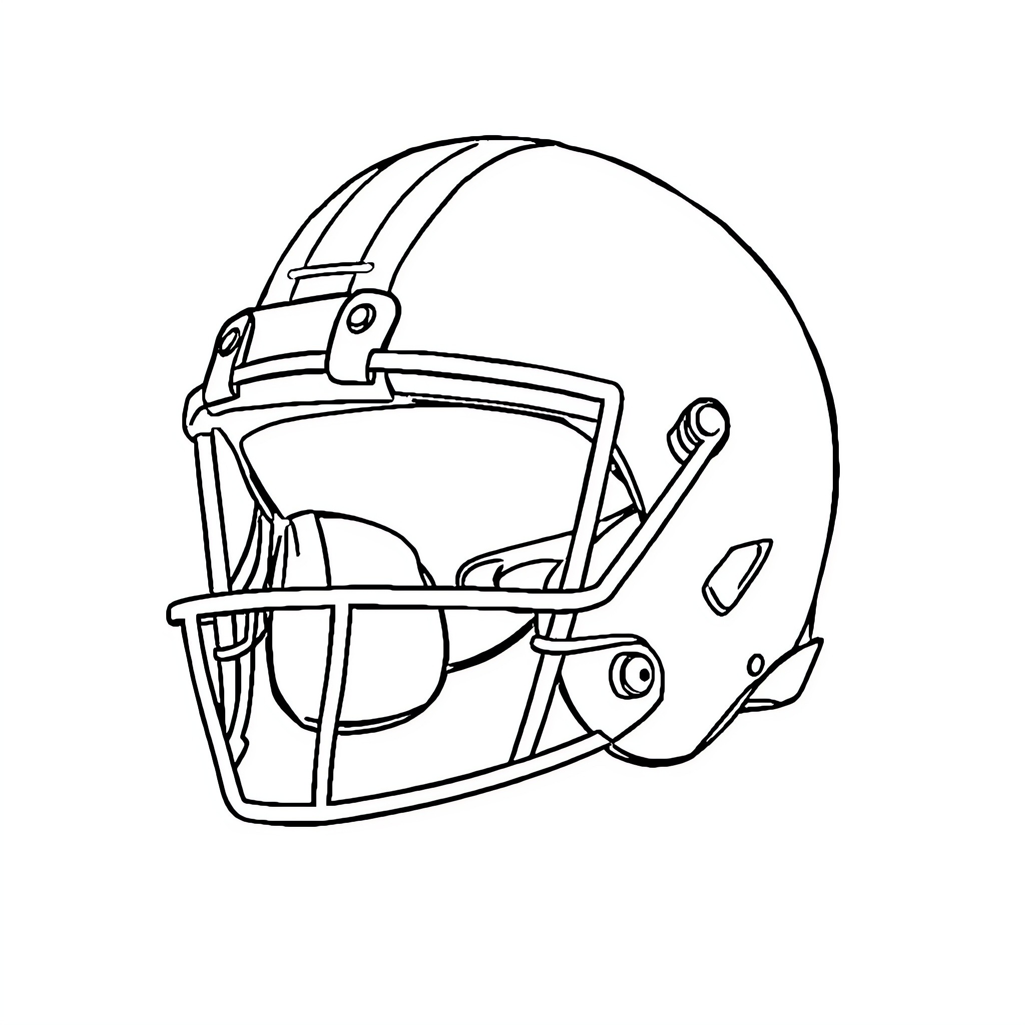 Cleveland Browns Helmet with Intricate Design Coloring Page (free black-and-white line drawing printable PDF for all, from beginners to advanced learners, including children, teens, adults, and seniors)