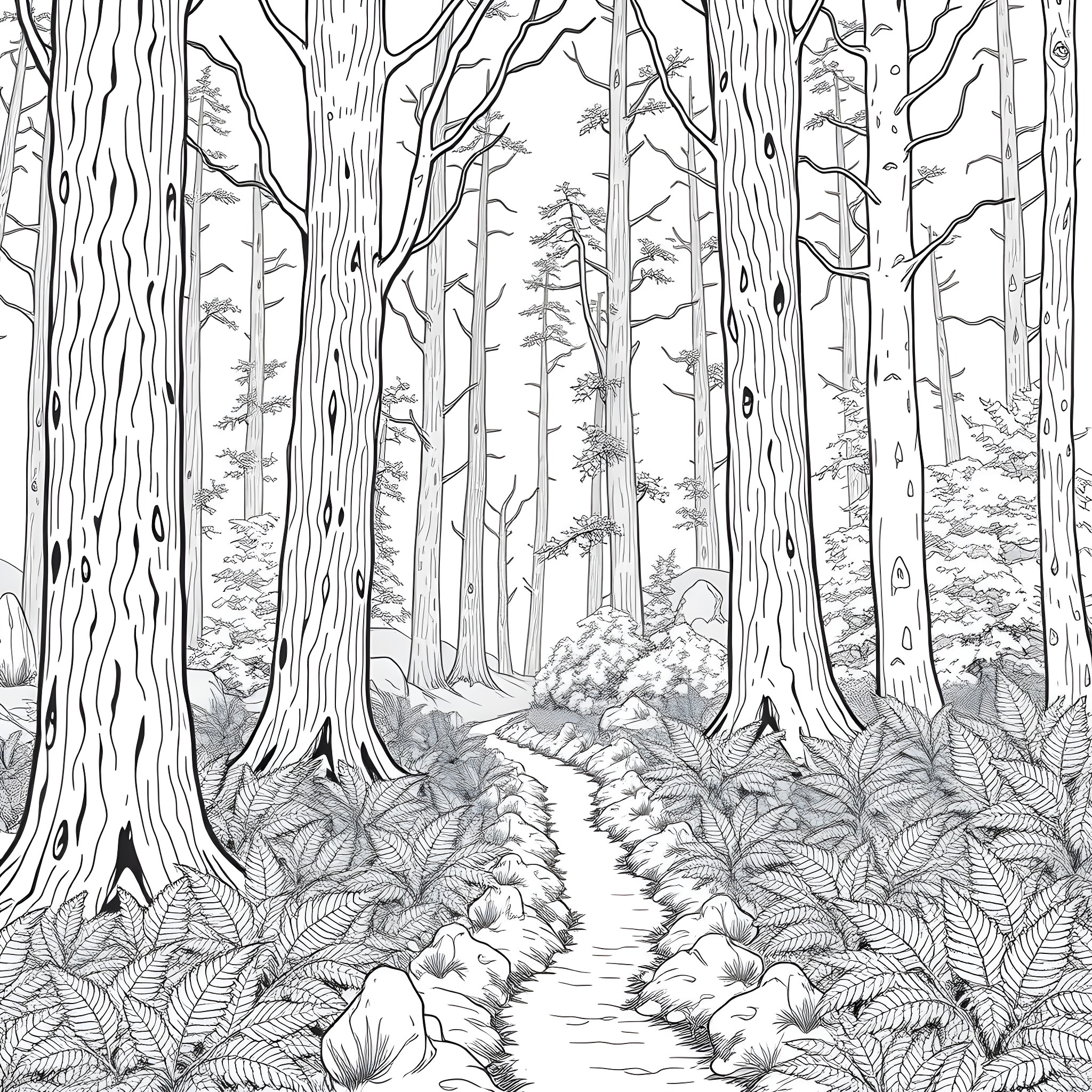 Best Forest Coloring Pages (Free Printable PDF)