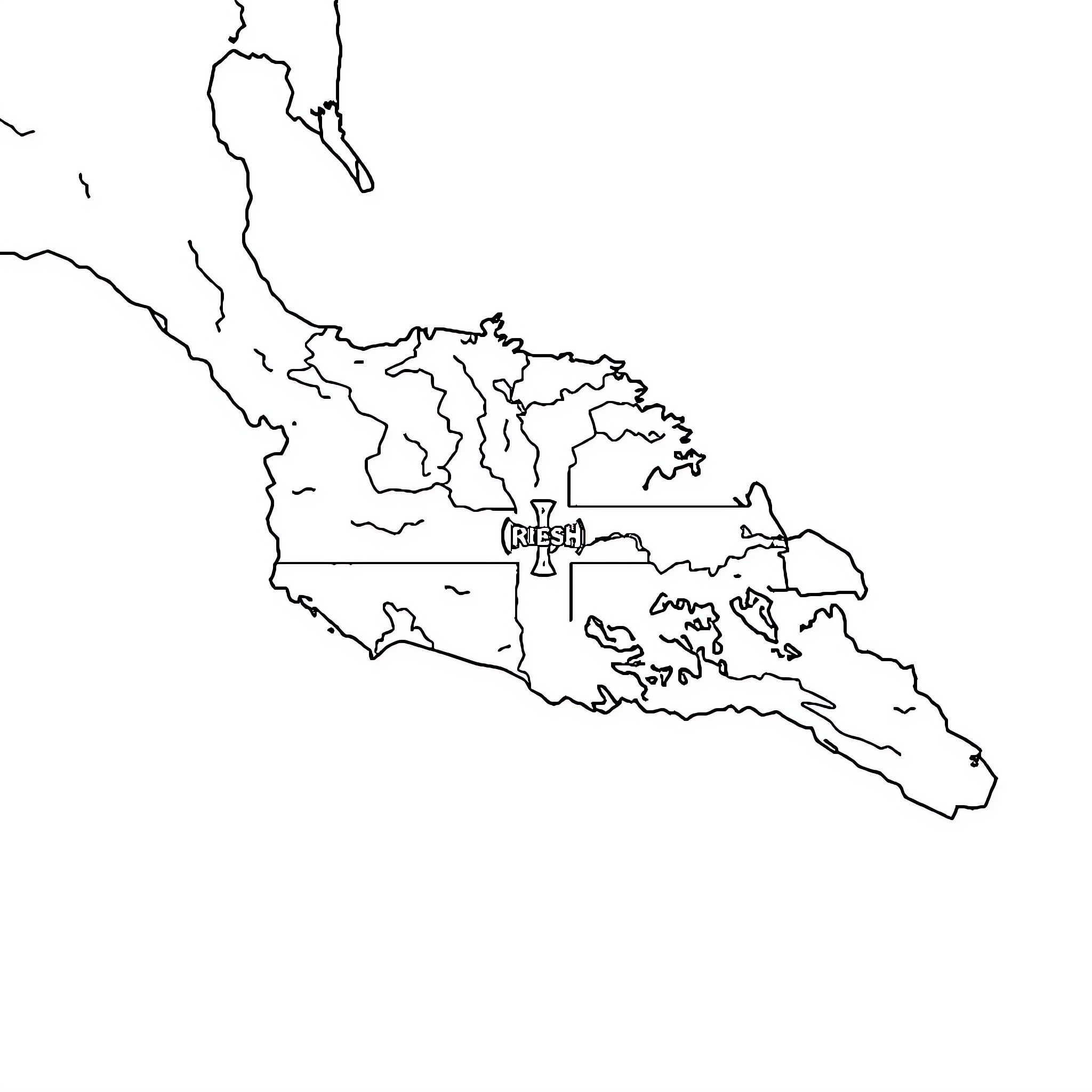 River flowing through a mountainous landscape Coloring Page (free black-and-white line drawing printable PDF for all, from beginners to advanced learners, including children, teens, adults, and seniors)
