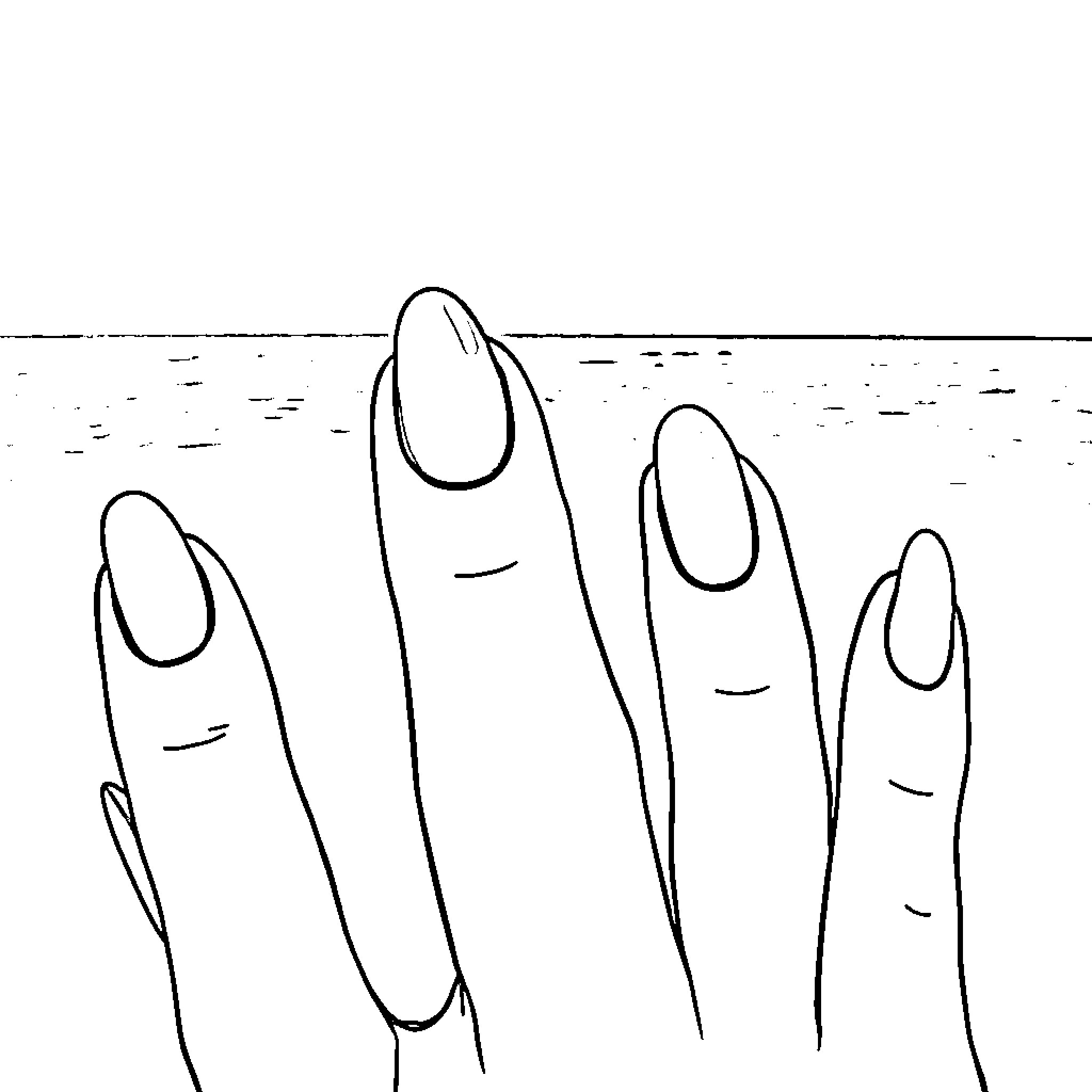 Nail shapes and designs for manicure Coloring Page (free black-and-white line drawing printable PDF for all, from beginners to advanced learners, including children, teens, adults, and seniors)