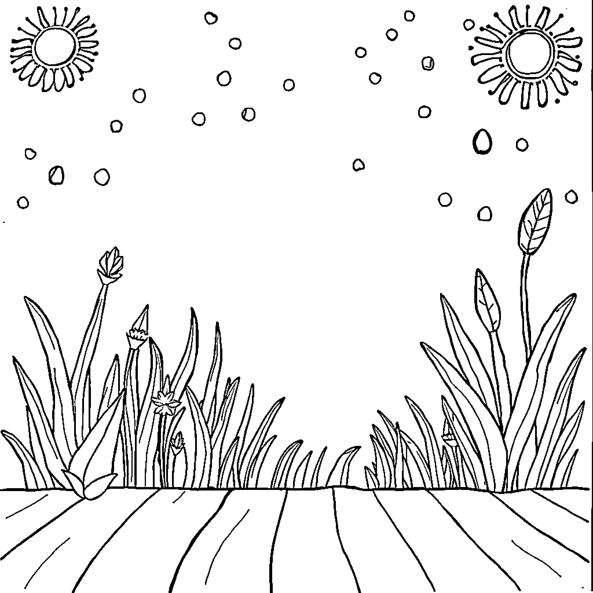Journal of a Peaceful Garden Coloring Page (free black-and-white line drawing printable PDF for all, from beginners to advanced learners, including children, teens, adults, and seniors)