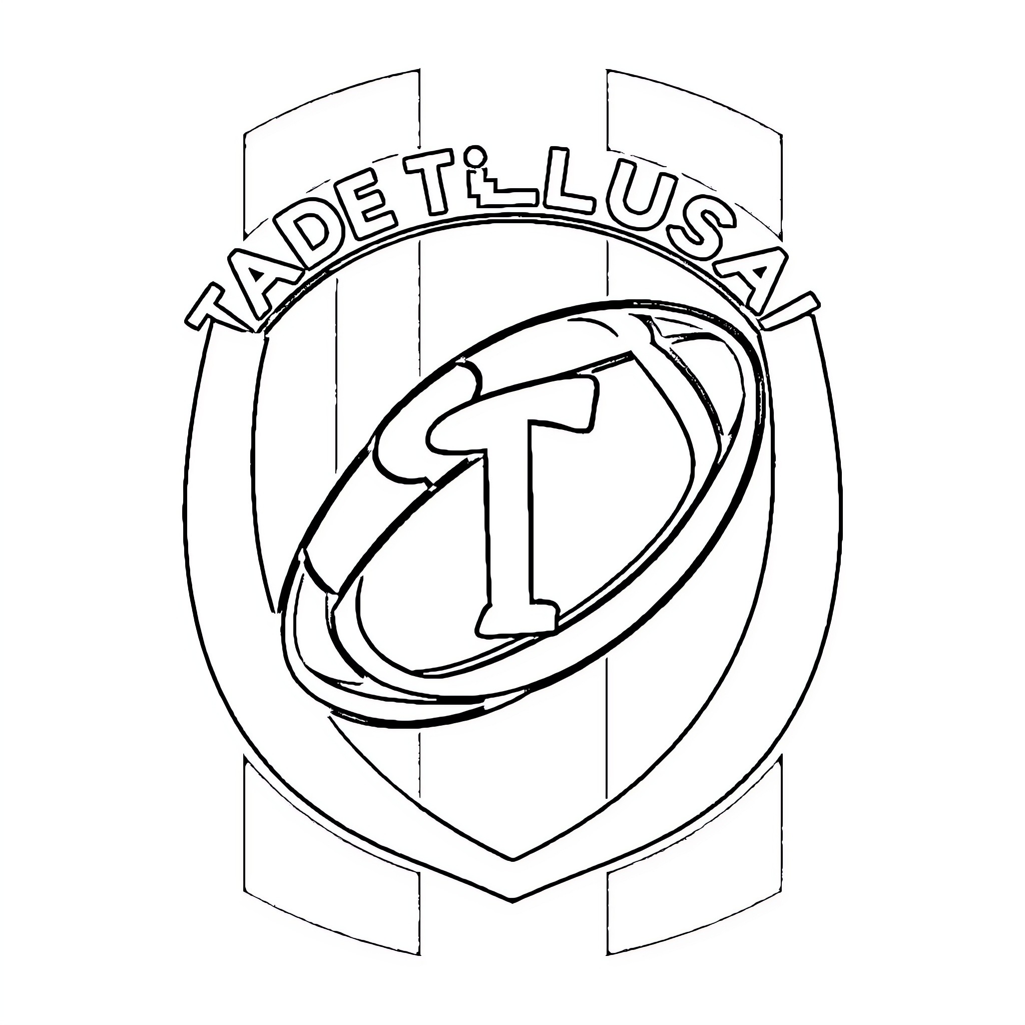 Stade Toulousain rugby team's iconic logo Coloring Page (free black-and-white line drawing printable PDF for all, from beginners to advanced learners, including children, teens, adults, and seniors)