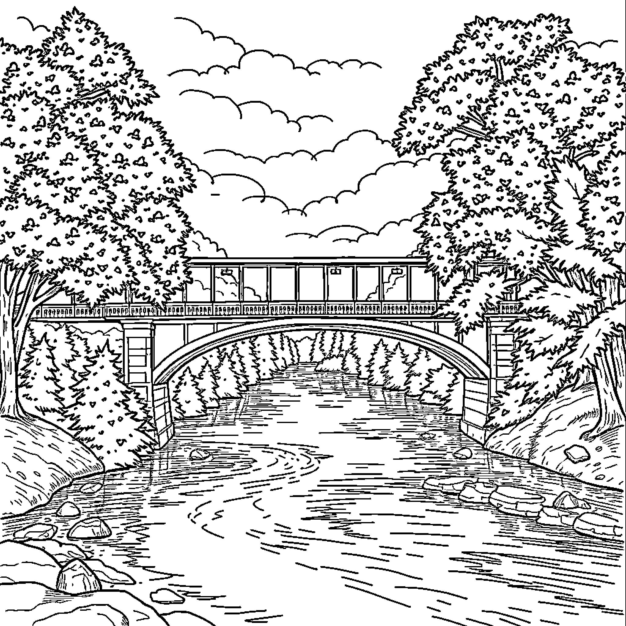 Best Bridge Coloring Pages (Free Printable PDF)