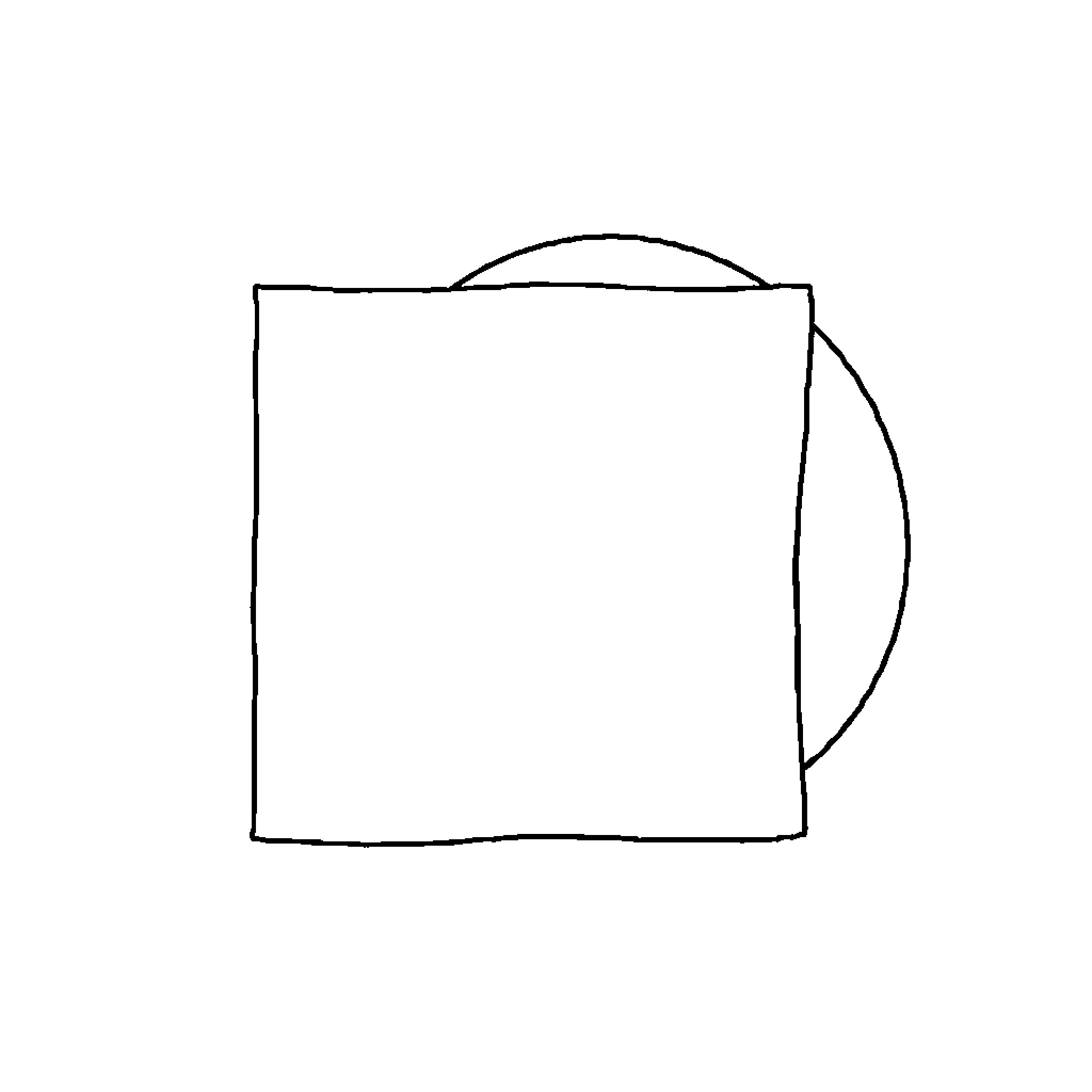 Square and Circle Intertwine Coloring Page (free black-and-white line drawing printable PDF for all, from beginners to advanced learners, including children, teens, adults, and seniors)