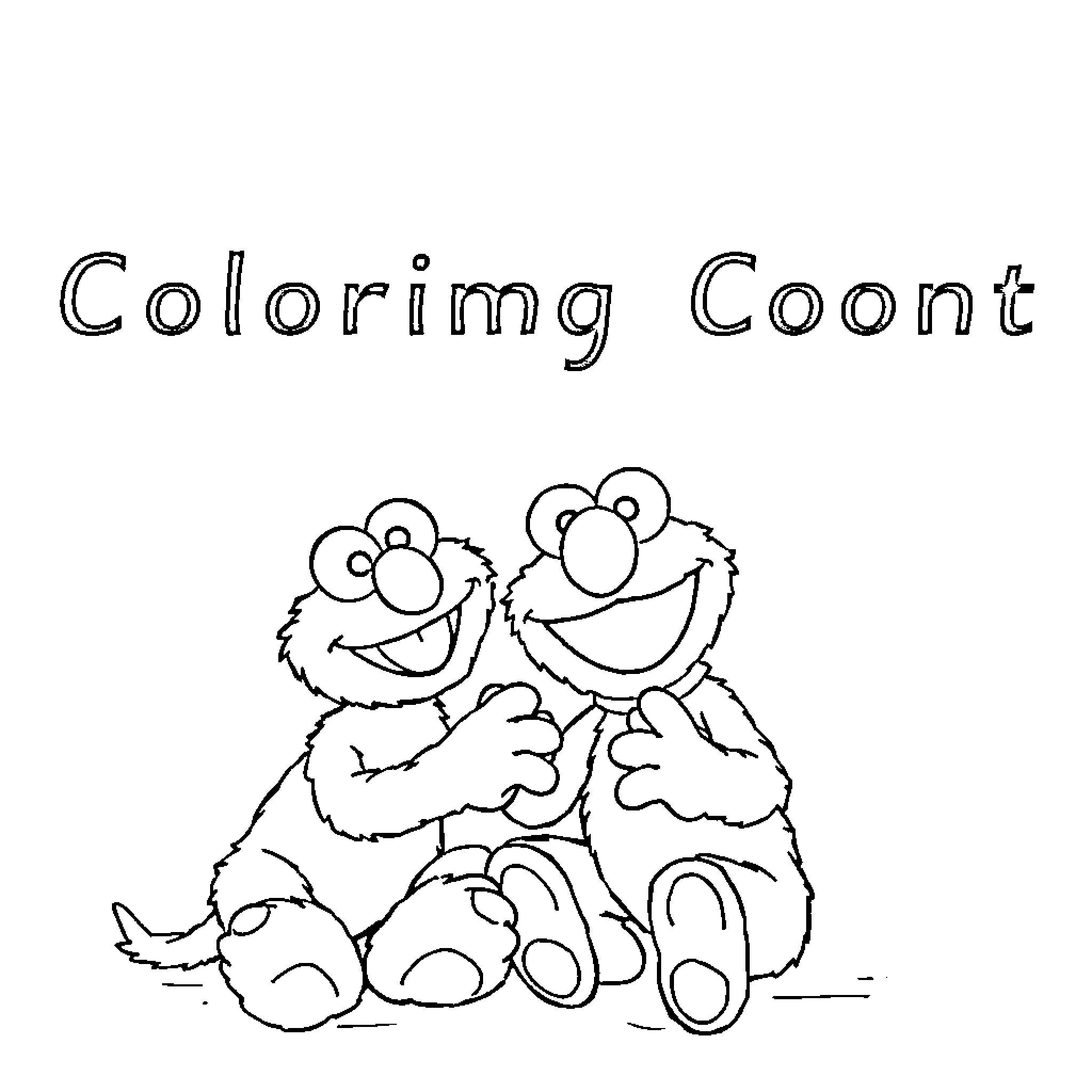 Dugge Counting Cuddly Companions Coloring Page (free black-and-white line drawing printable PDF for all, from beginners to advanced learners, including children, teens, adults, and seniors)