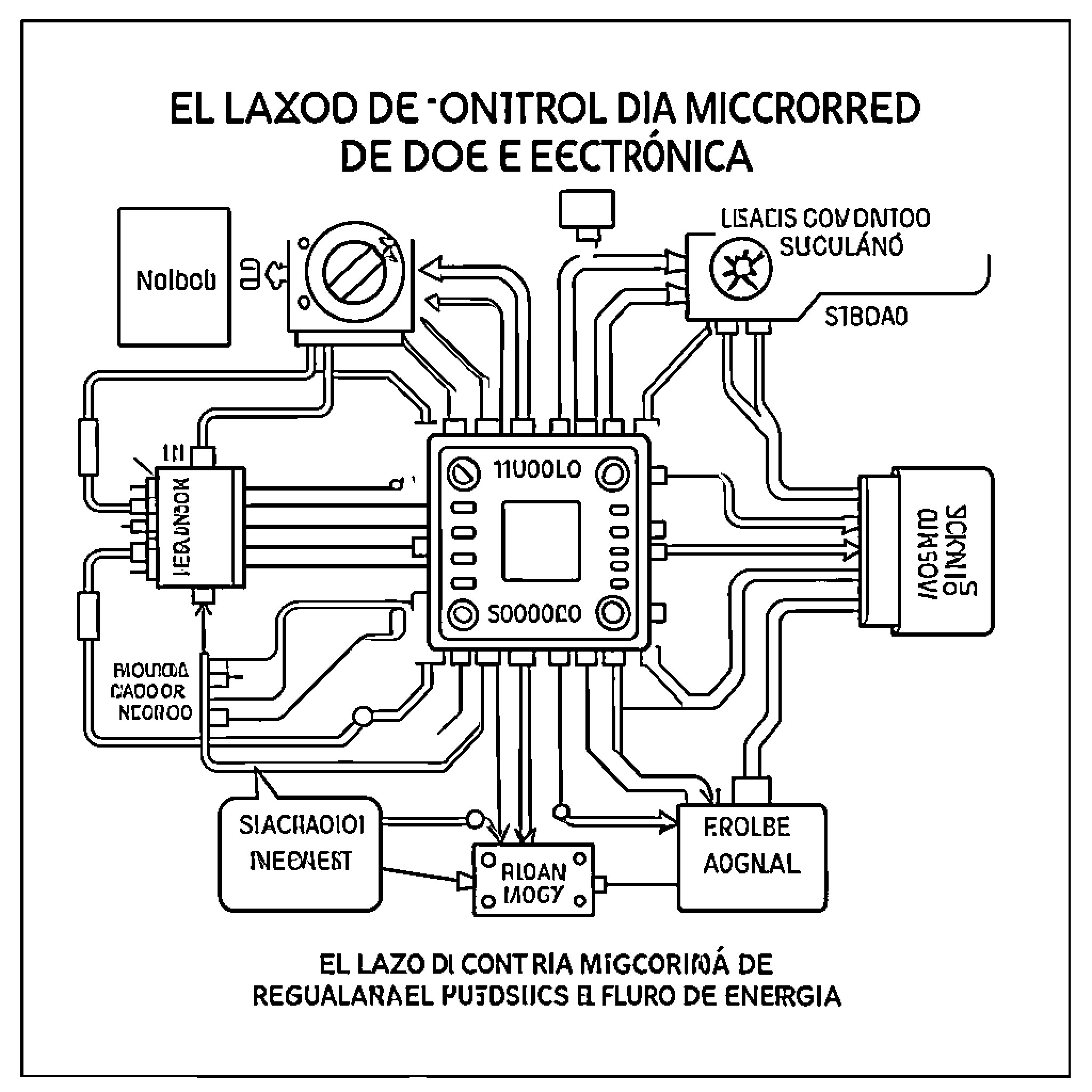 Micronet diagram showing complex interconnected technical components Coloring Page (free black-and-white line drawing printable PDF for all, from beginners to advanced learners, including children, teens, adults, and seniors)
