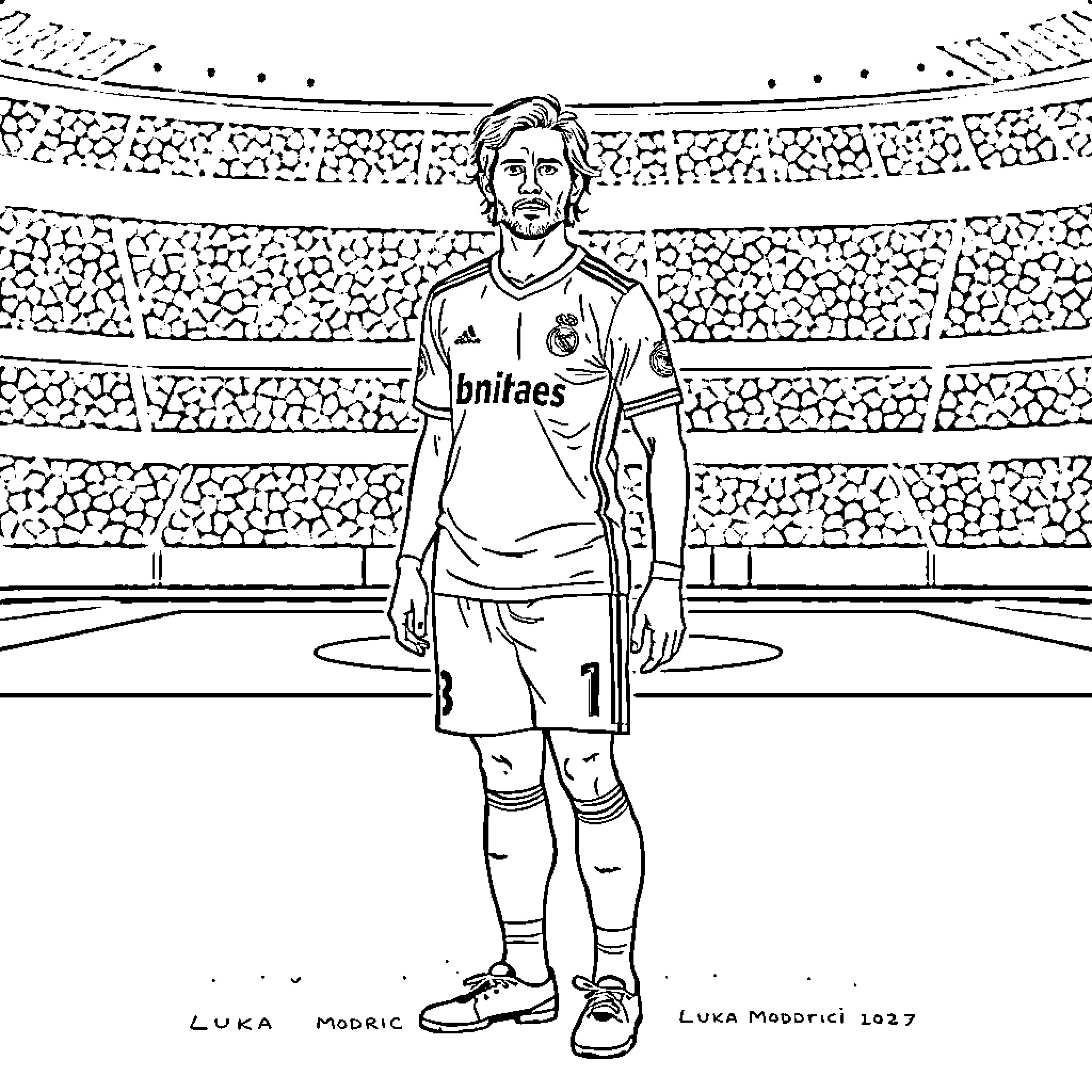 Best Luka Modric Coloring Pages (Free Printable PDF)