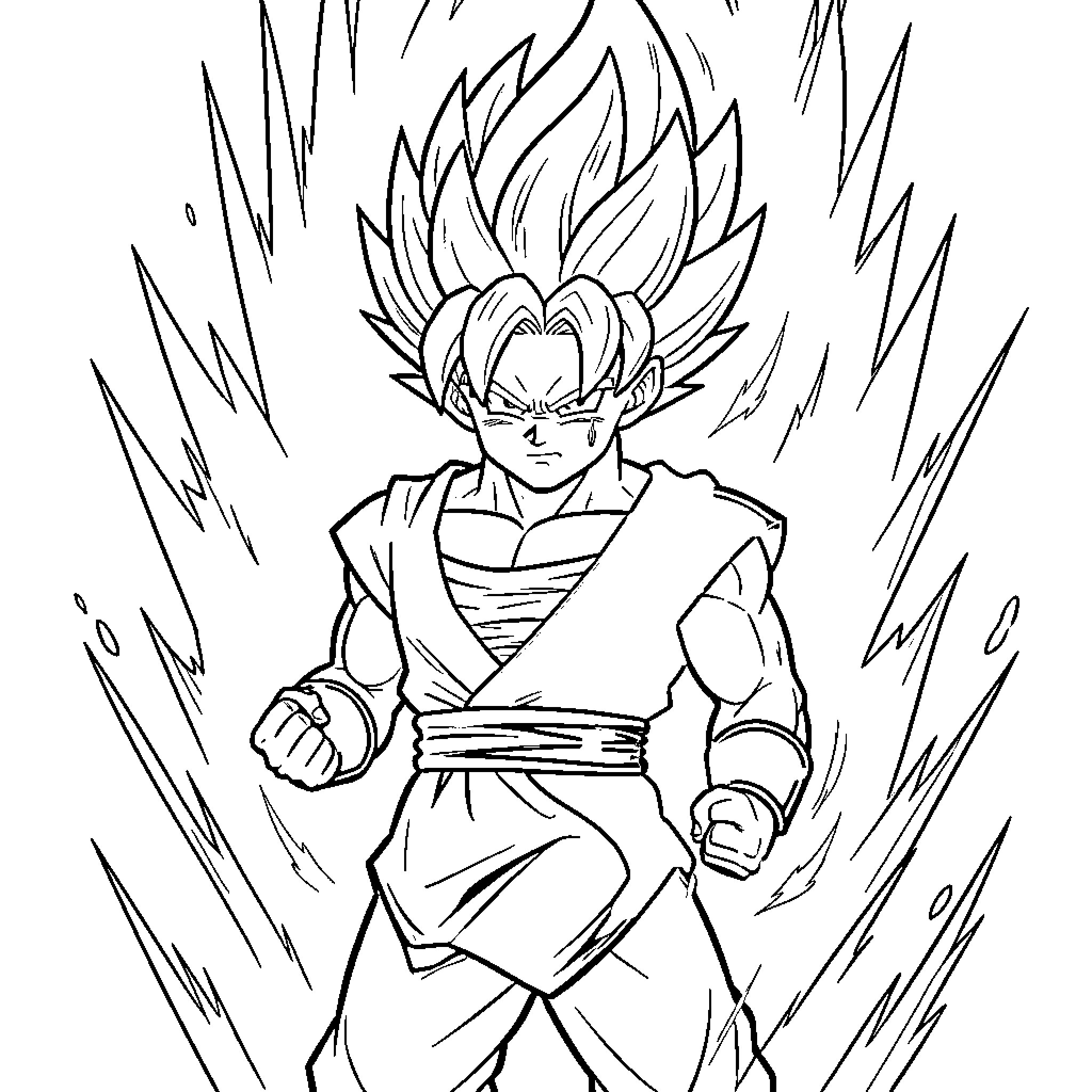 Shadow of a Powerful Warrior in Action Coloring Page (free black-and-white line drawing printable PDF for all, from beginners to advanced learners, including children, teens, adults, and seniors)