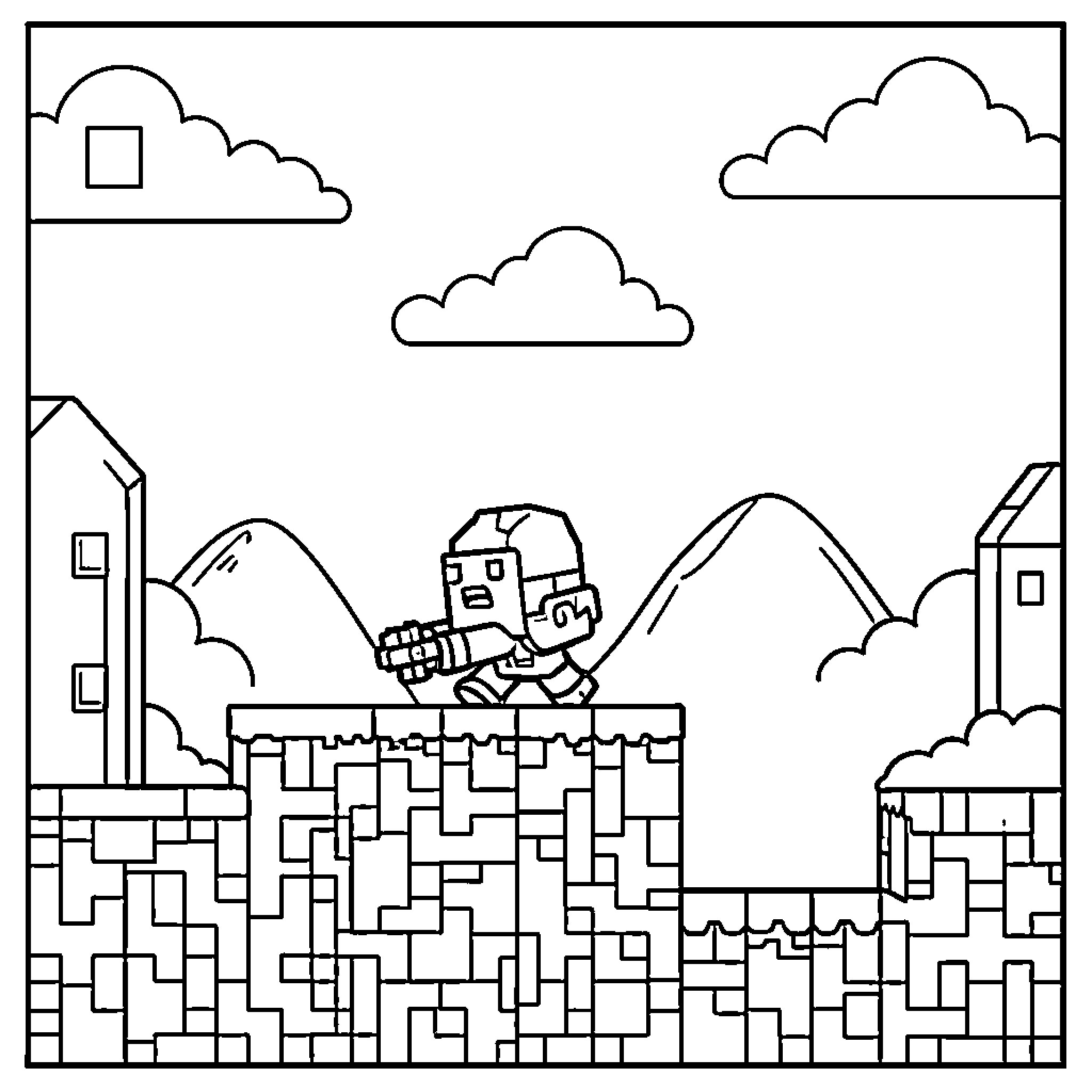 Best Geometry Dash Coloring Pages (Free Printable PDF)