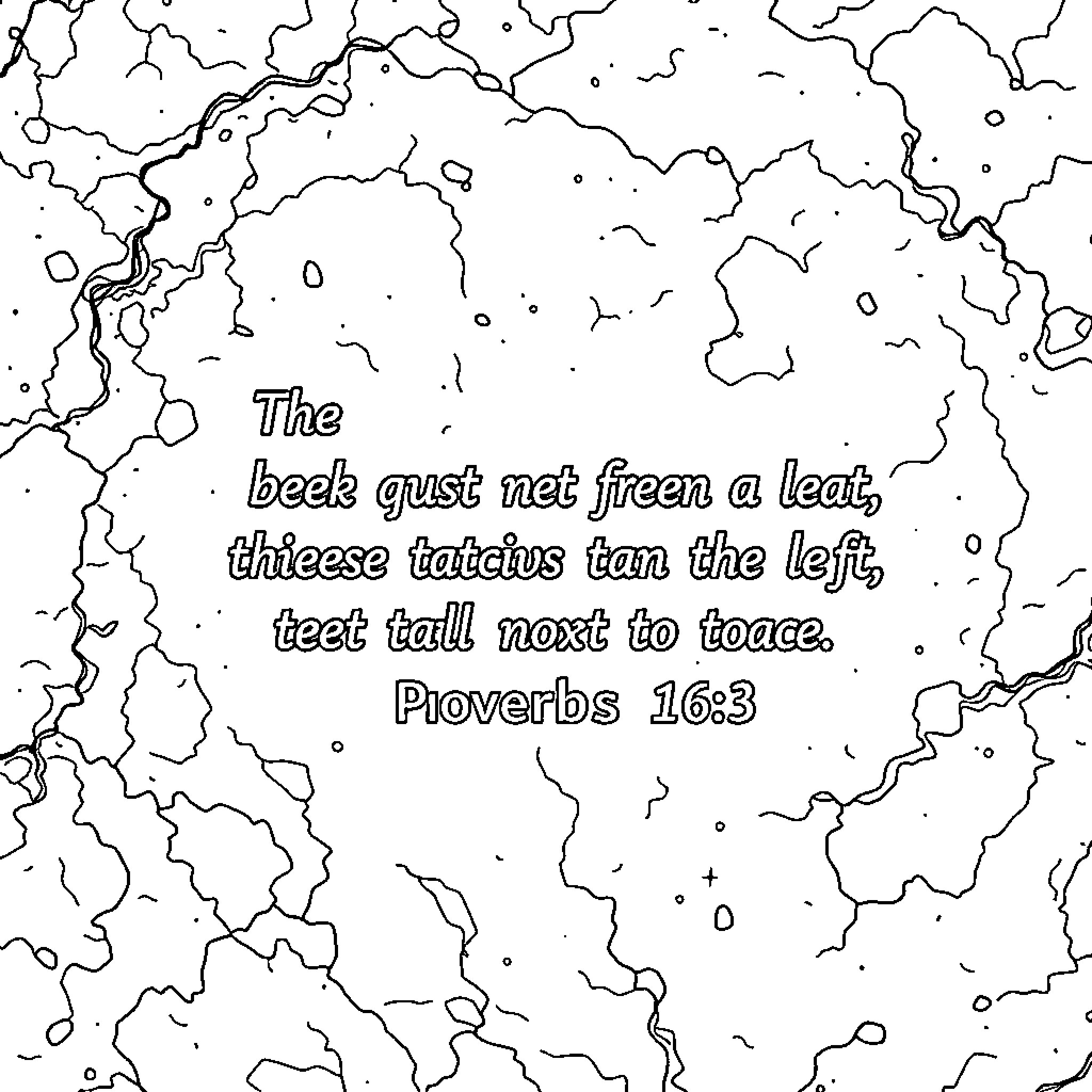 Proverb of the insect, the leaf, and the toes Coloring Page (free black-and-white line drawing printable PDF for all, from beginners to advanced learners, including children, teens, adults, and seniors)