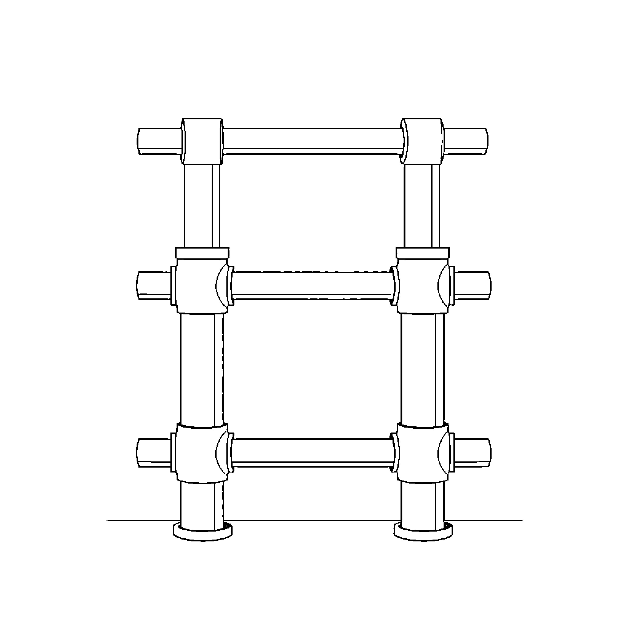 Caisson construction equipment depicted Coloring Page (free black-and-white line drawing printable PDF for all, from beginners to advanced learners, including children, teens, adults, and seniors)