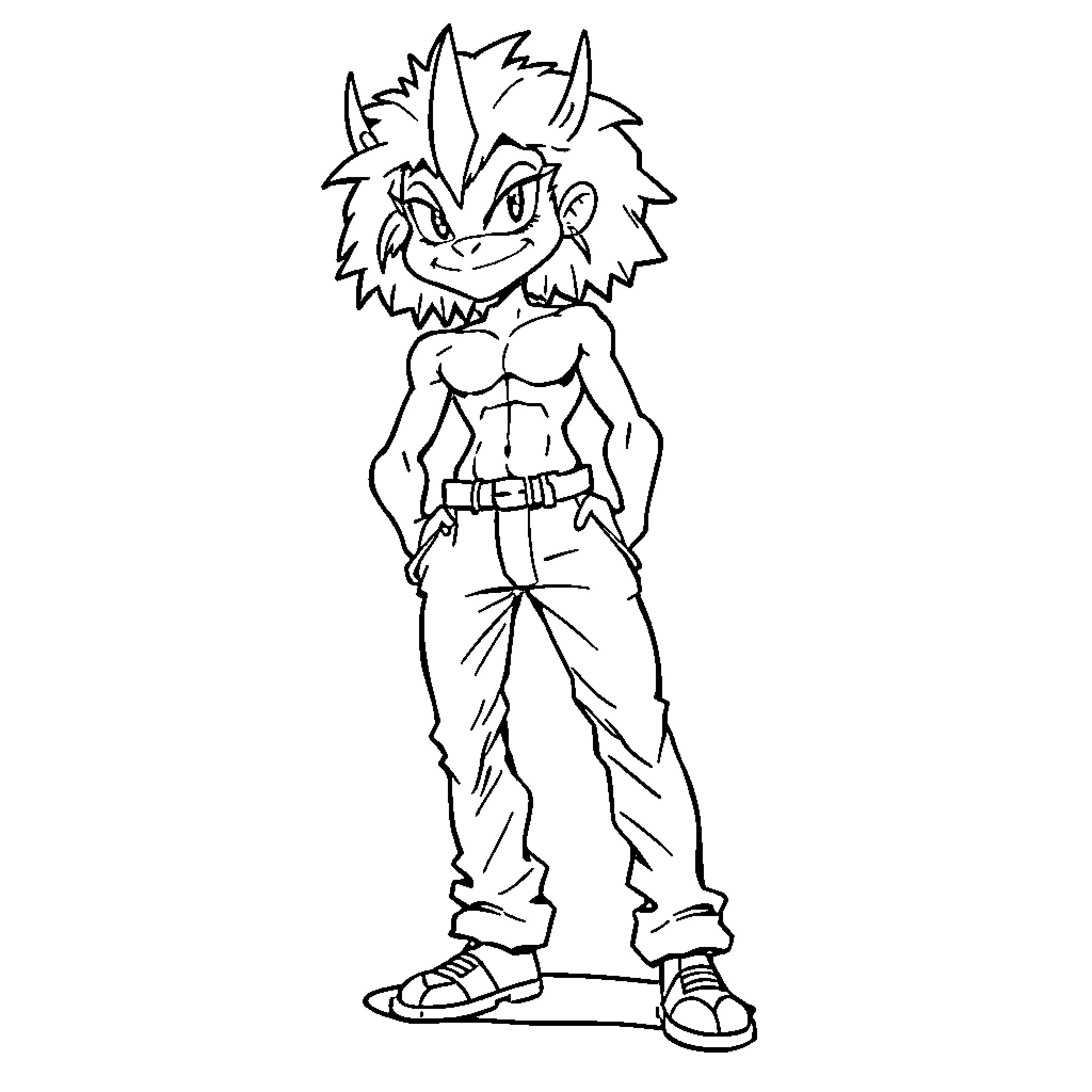 Cinderella's Courageous Warrior Transformation Coloring Page (free black-and-white line drawing printable PDF for all, from beginners to advanced learners, including children, teens, adults, and seniors)