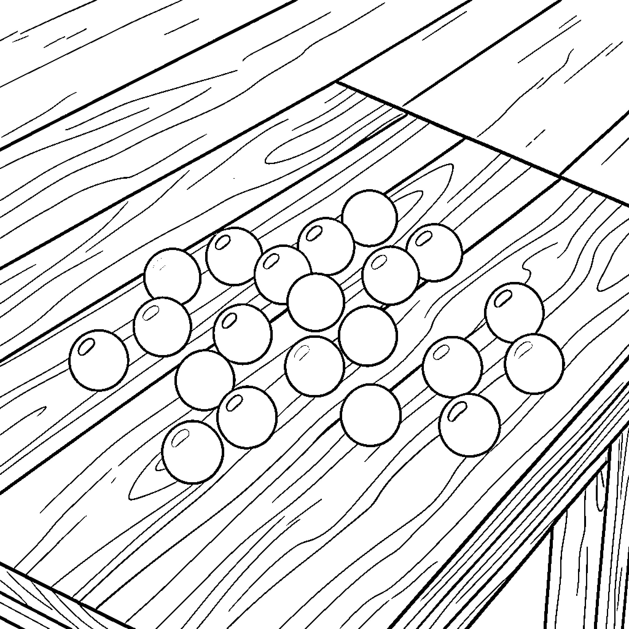 Marble Shapes Scattered on Textured Surface Coloring Page (free black-and-white line drawing printable PDF for all, from beginners to advanced learners, including children, teens, adults, and seniors)