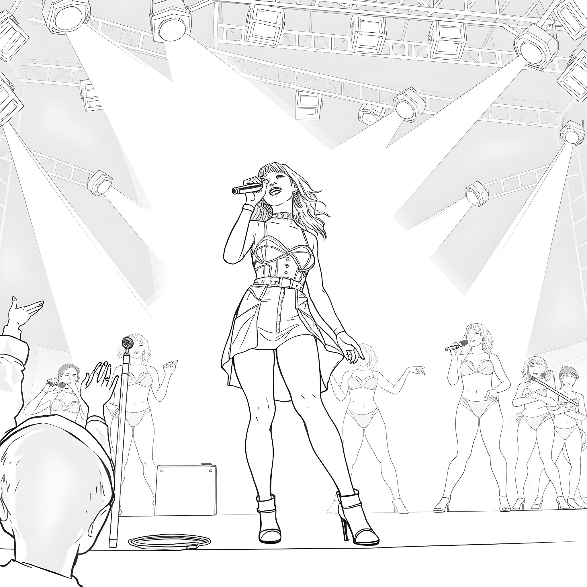 Tate McRae Coloring Page 1