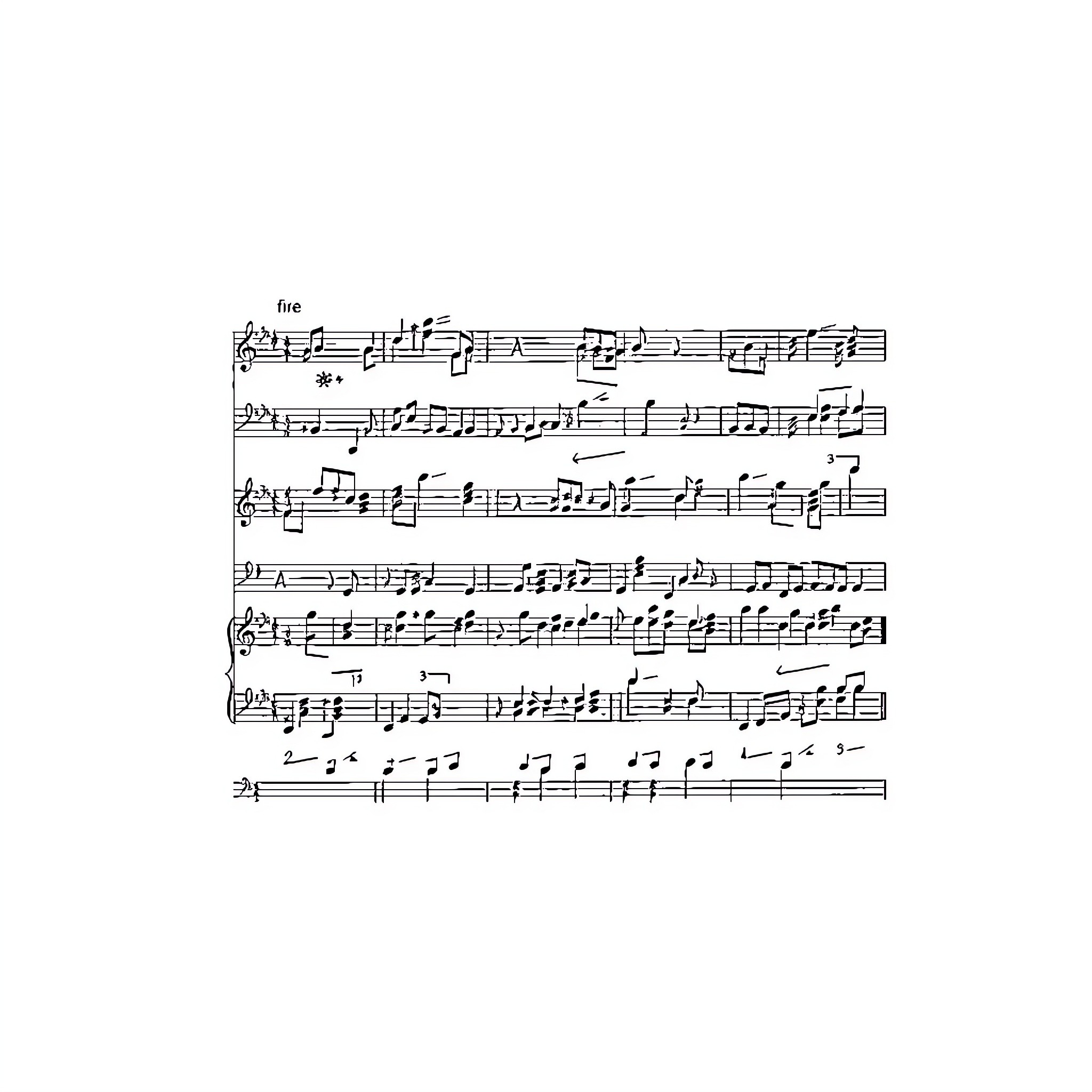 Music Note Sheet with Intricate Melody Coloring Page (free black-and-white line drawing printable PDF for all, from beginners to advanced learners, including children, teens, adults, and seniors)