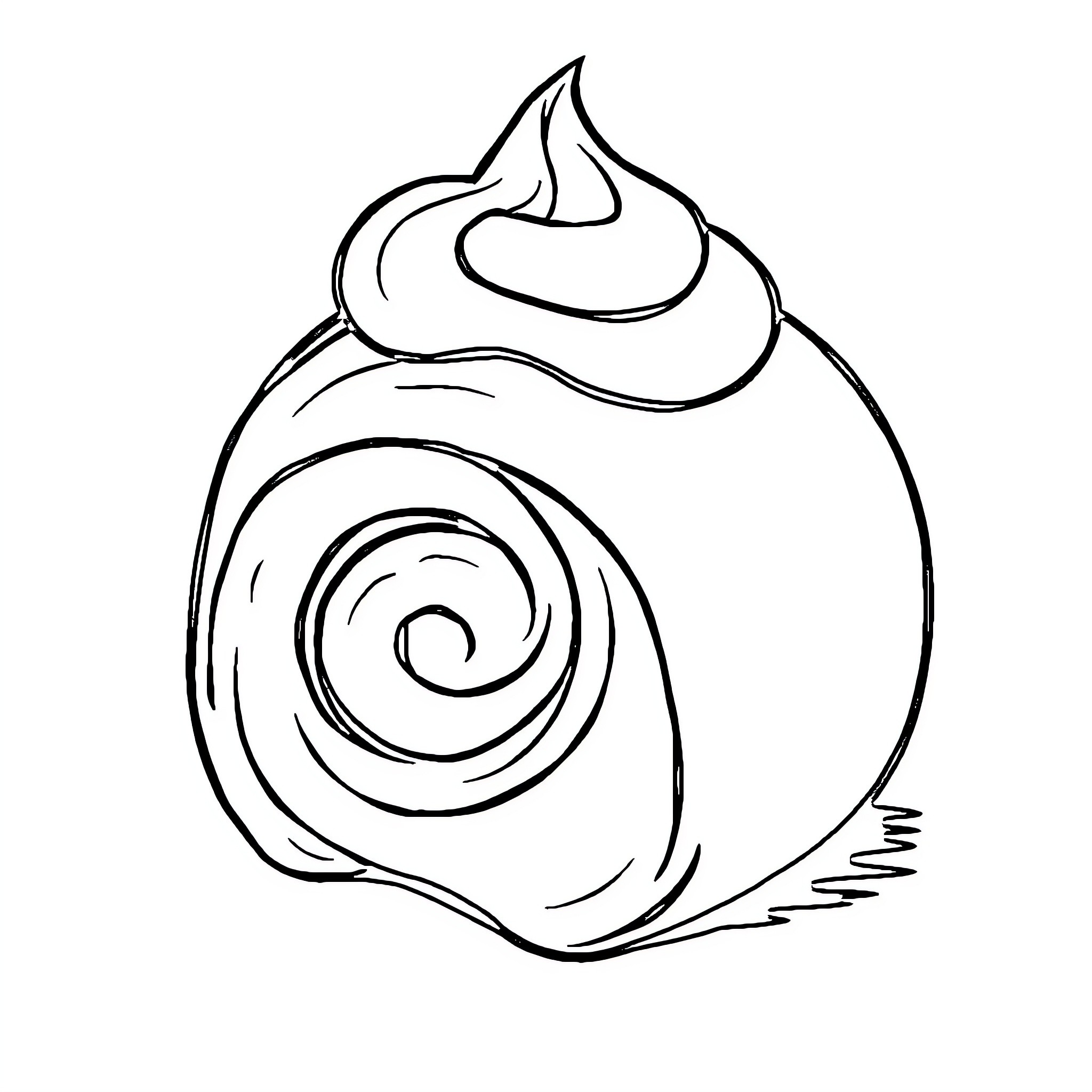 Cinnamoroll swirling in a playful pose Coloring Page (free black-and-white line drawing printable PDF for all, from beginners to advanced learners, including children, teens, adults, and seniors)