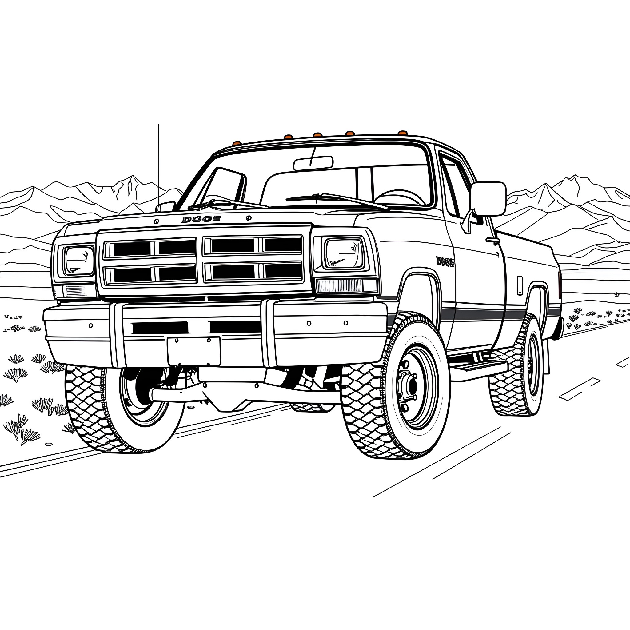 Best Dodge Ram Coloring Pages (Free Printable PDF)